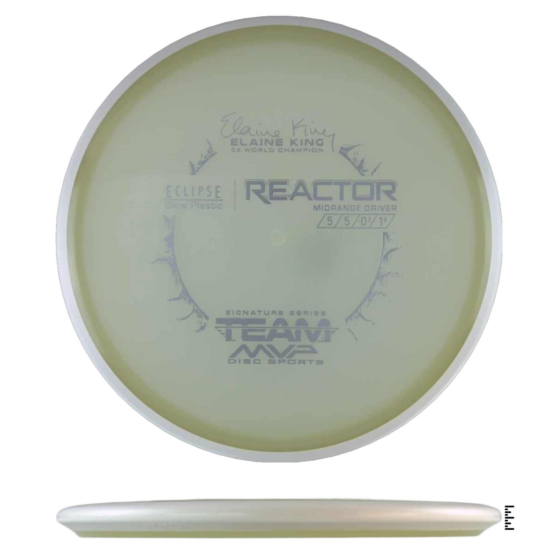 MVP Disc Sports Eclipse Reactor Elaine King Signature Series - White - Powergrip USA