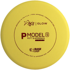 Ace BaseGrip Glow P Model S Cale Leiviska Bottom Stamp - Glow - Powergrip USA
