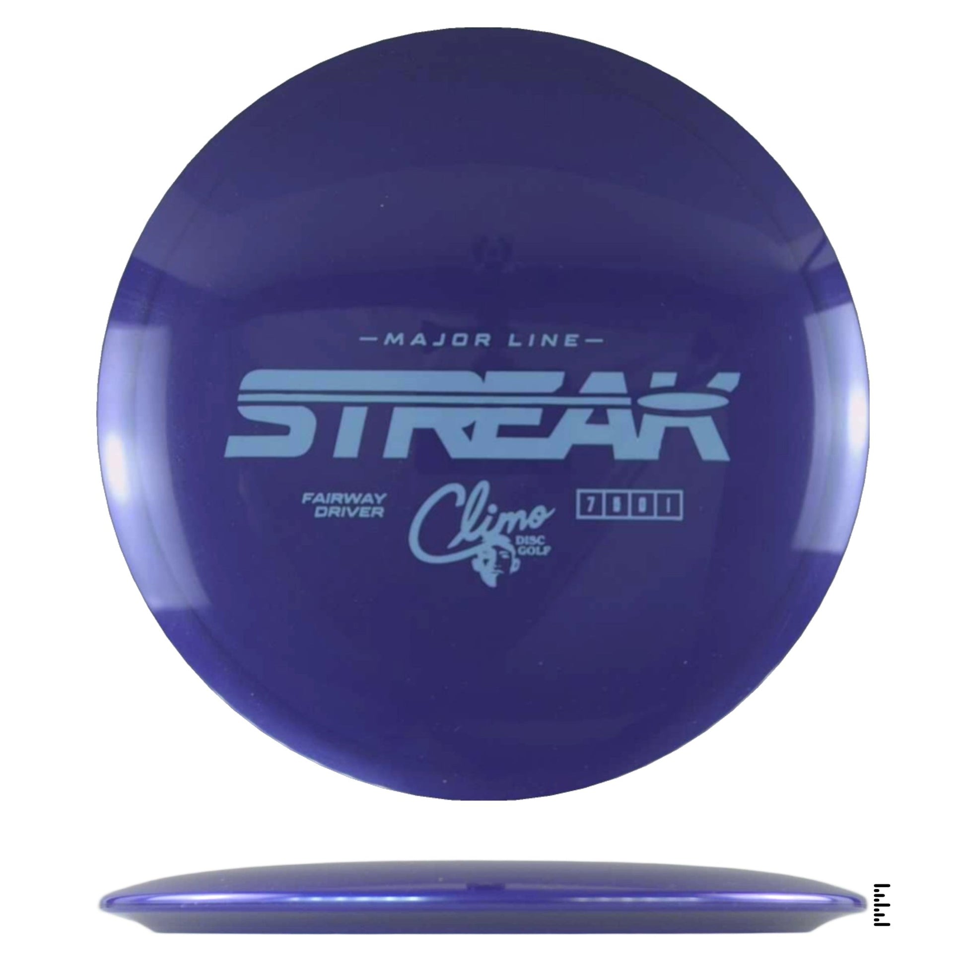 Climo Disc Golf Major Line Streak - Dark Violet - Powergrip USA