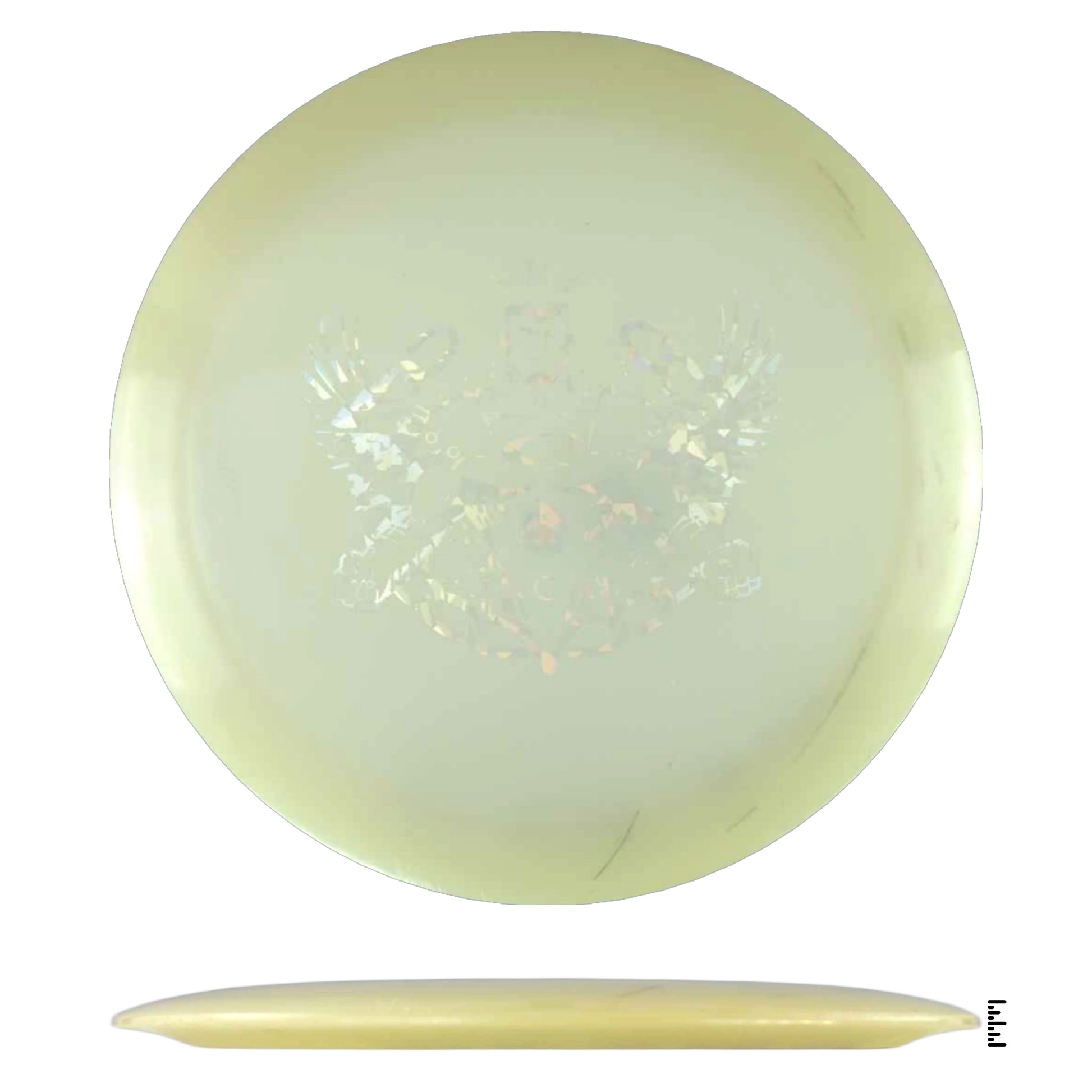 Glow-in-the-dark disc golf disc