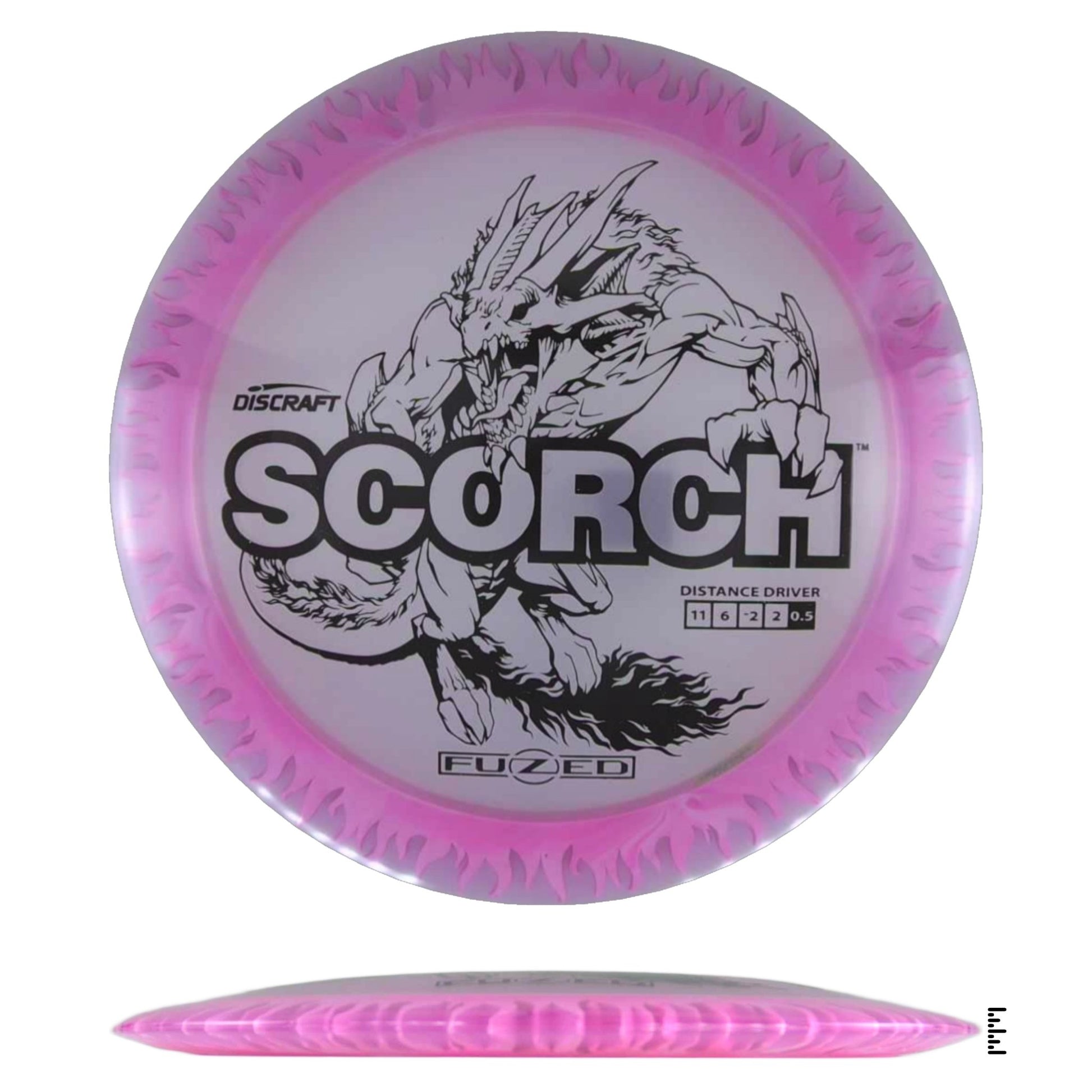 Discraft Fuzed Line Scorch - Clear / Pink - Powergrip USA