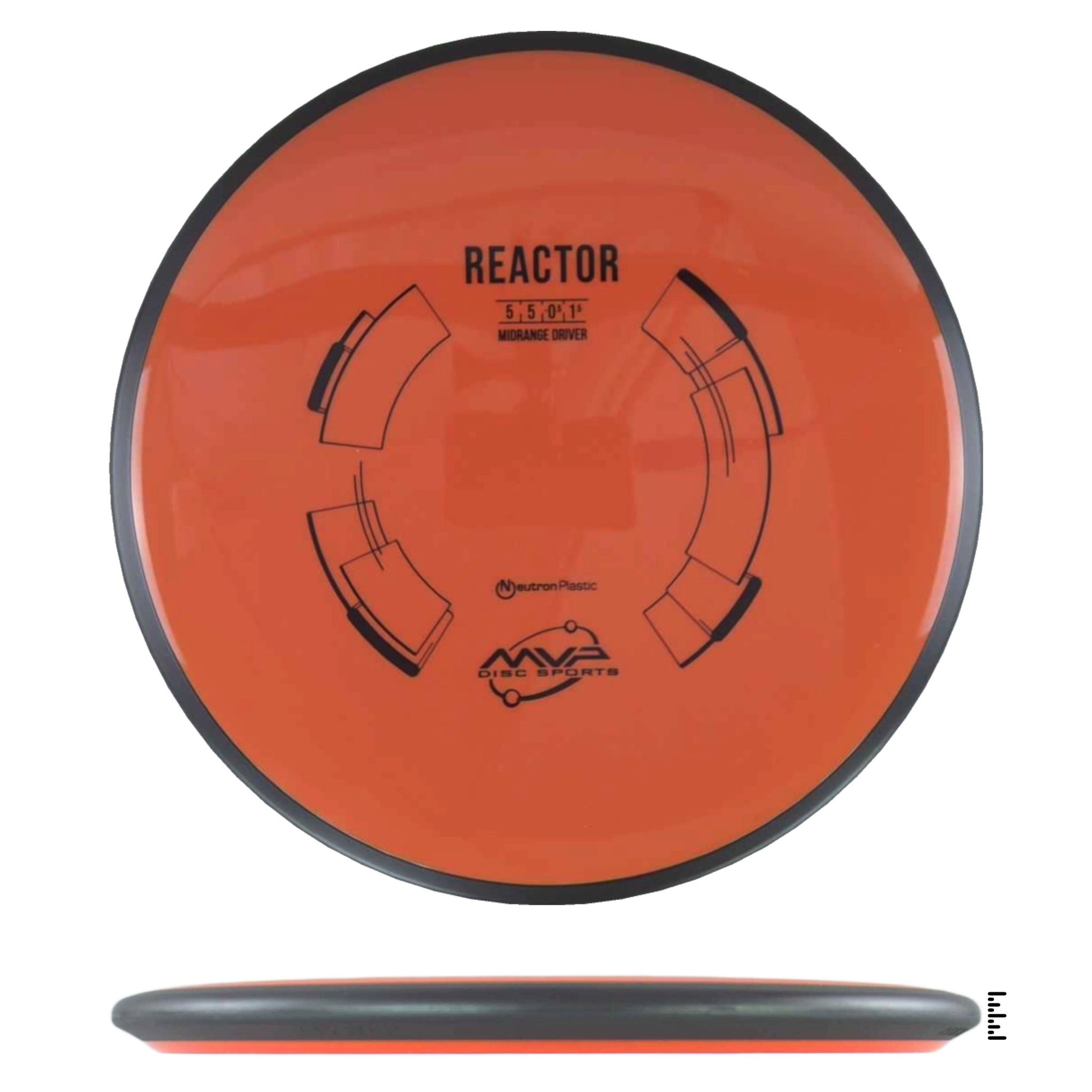 MVP Disc Sports Neutron Reactor - Orange - Powergrip USA