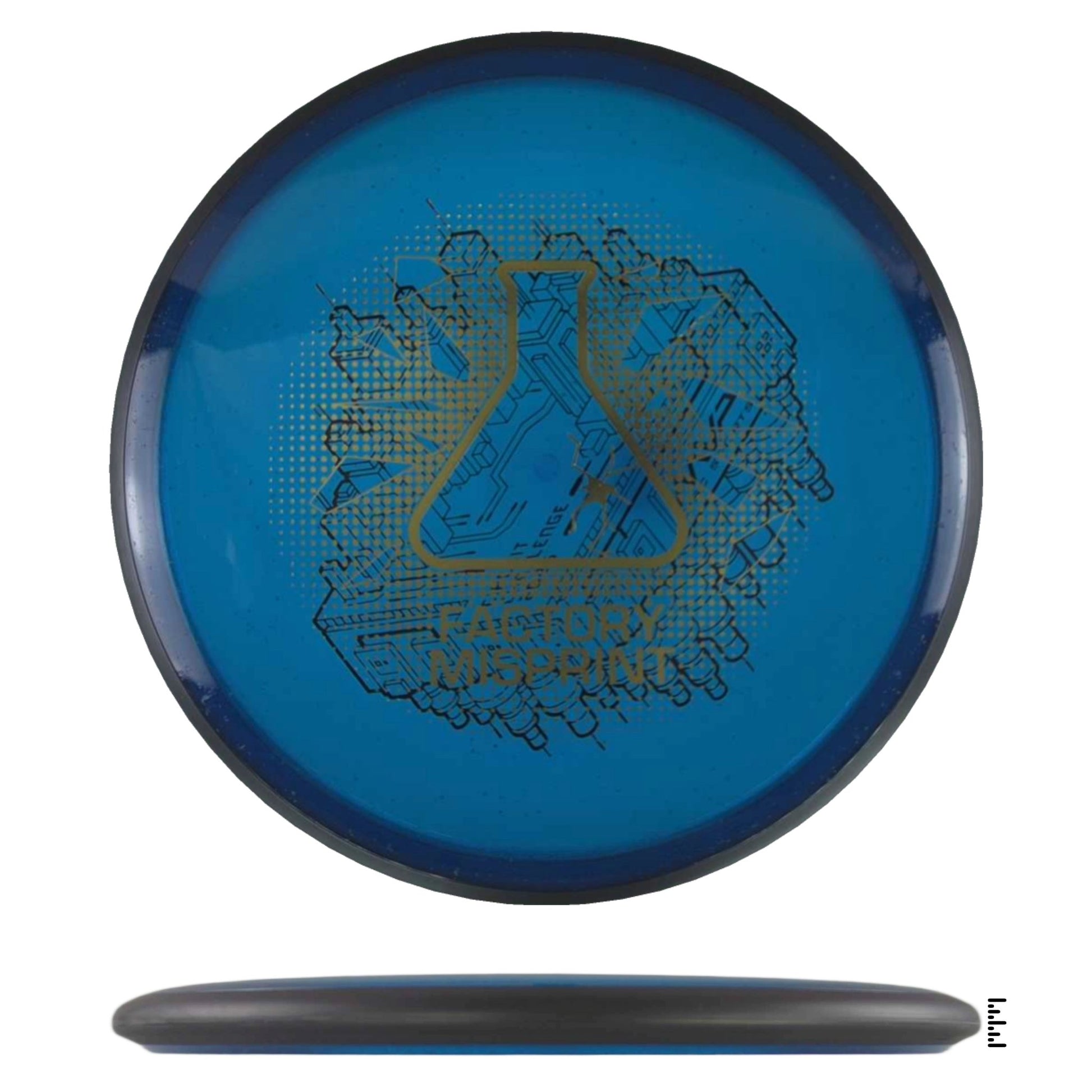MVP Disc Sports Particle Glow Proton Uplink Factory Misprint - Blue - Powergrip USA