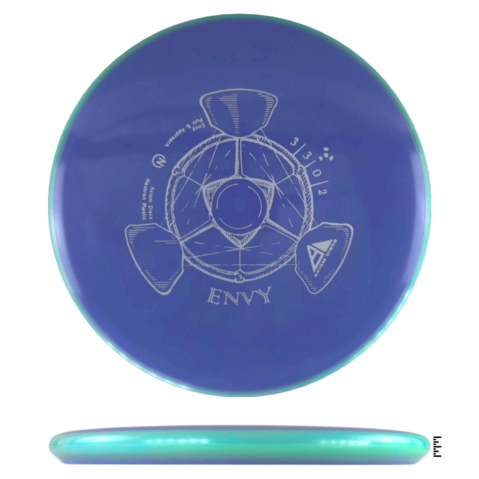 Axiom Discs Neutron Envy - Blue / Turquoise - Powergrip USA
