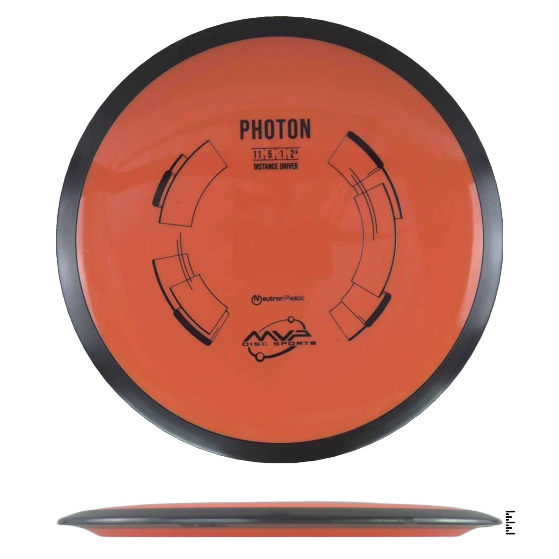 MVP Disc Sports Neutron Photon - Dark Orange - Powergrip USA