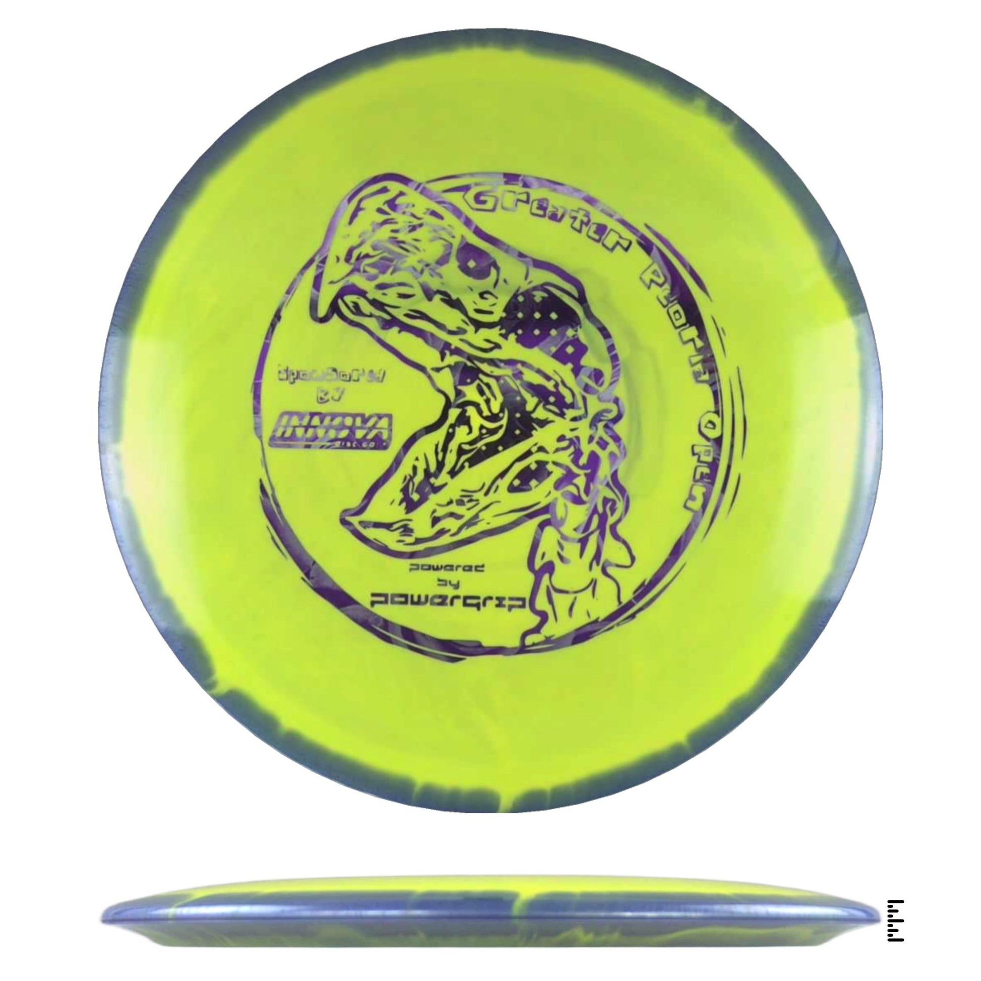 Innova Halo TeeBird3 - 2024 Greater Peoria Open - Yellow / Violet - Powergrip USA