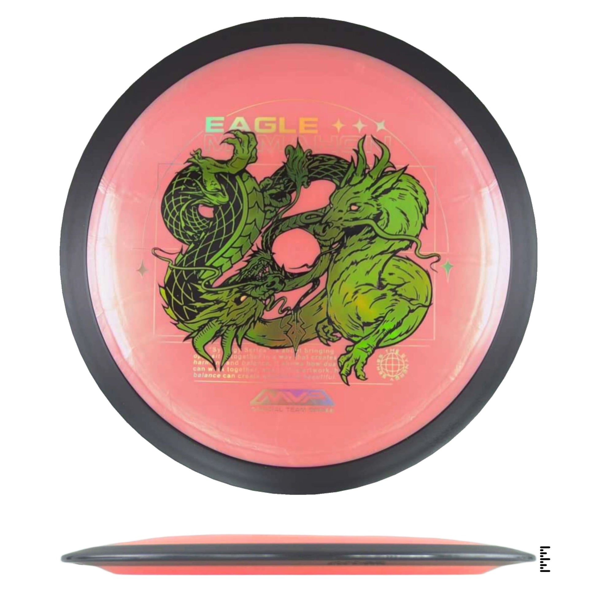MVP Disc Sports Plasma Dimension - Eagle McMahon Team Series - Peach - Powergrip USA