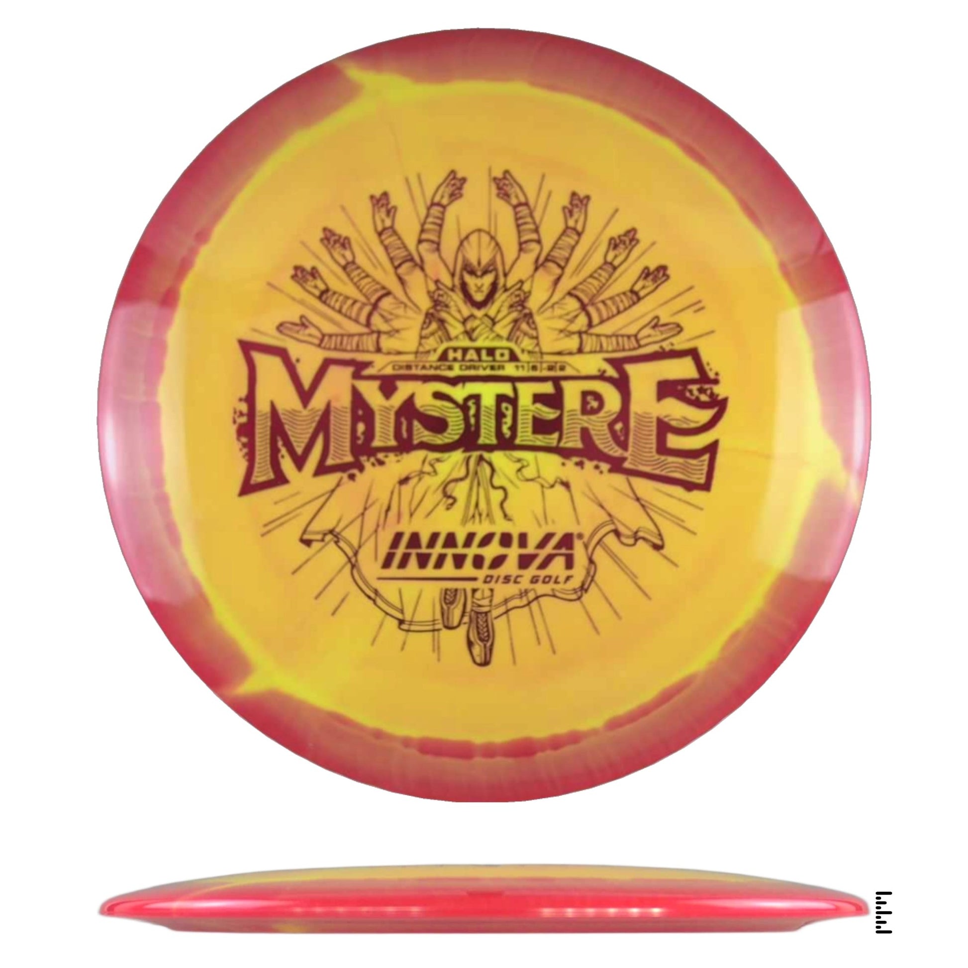 Innova Halo Mystere - Yellow / Red - Powergrip USA