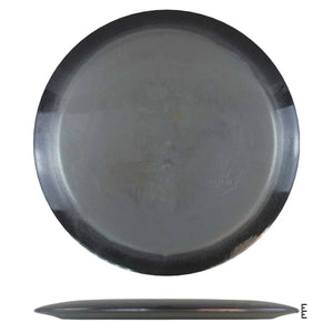 Dark gray ceramic plate