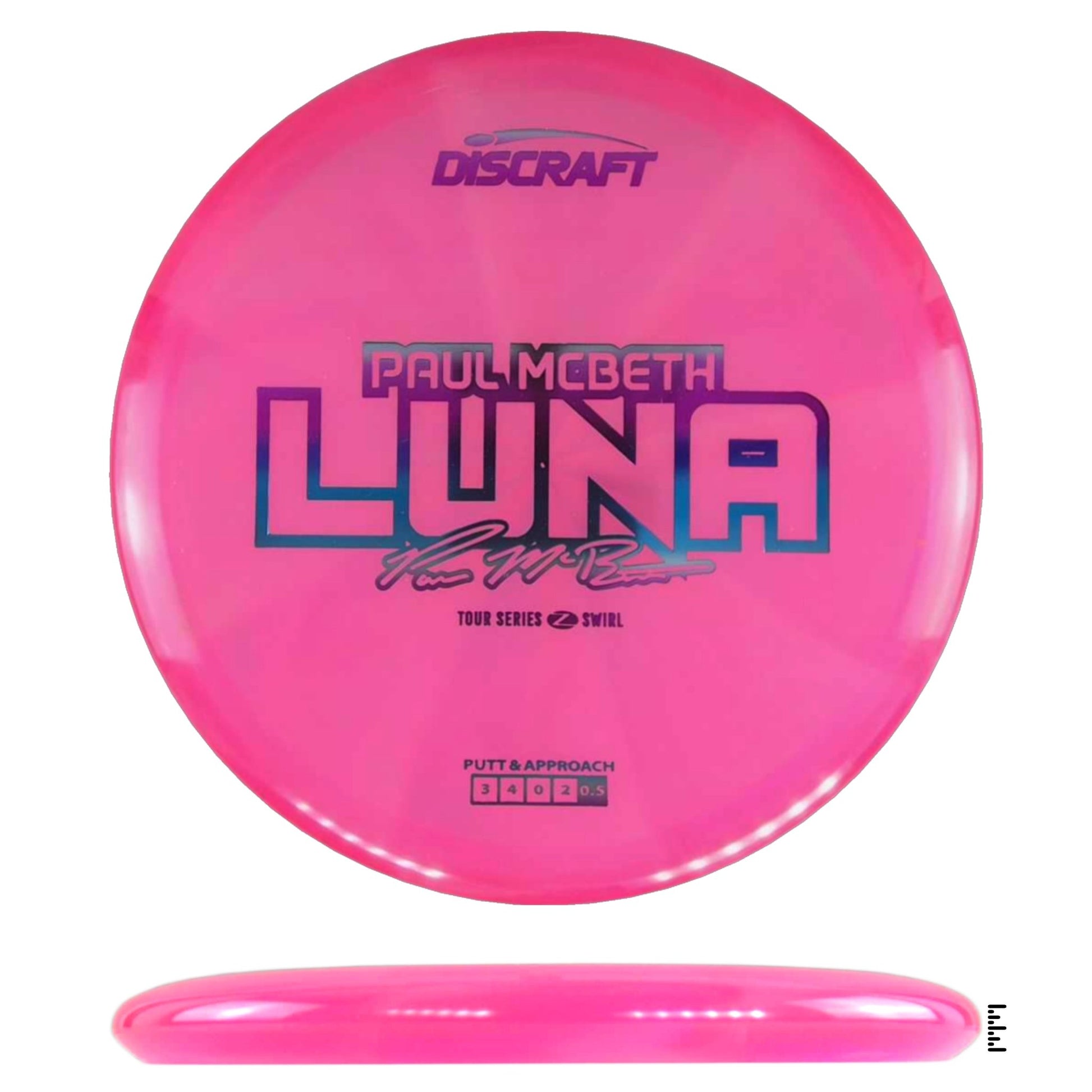 Discraft Z Swirl Luna 2025 Paul McBeth Tour Series - Hot Pink - Powergrip USA