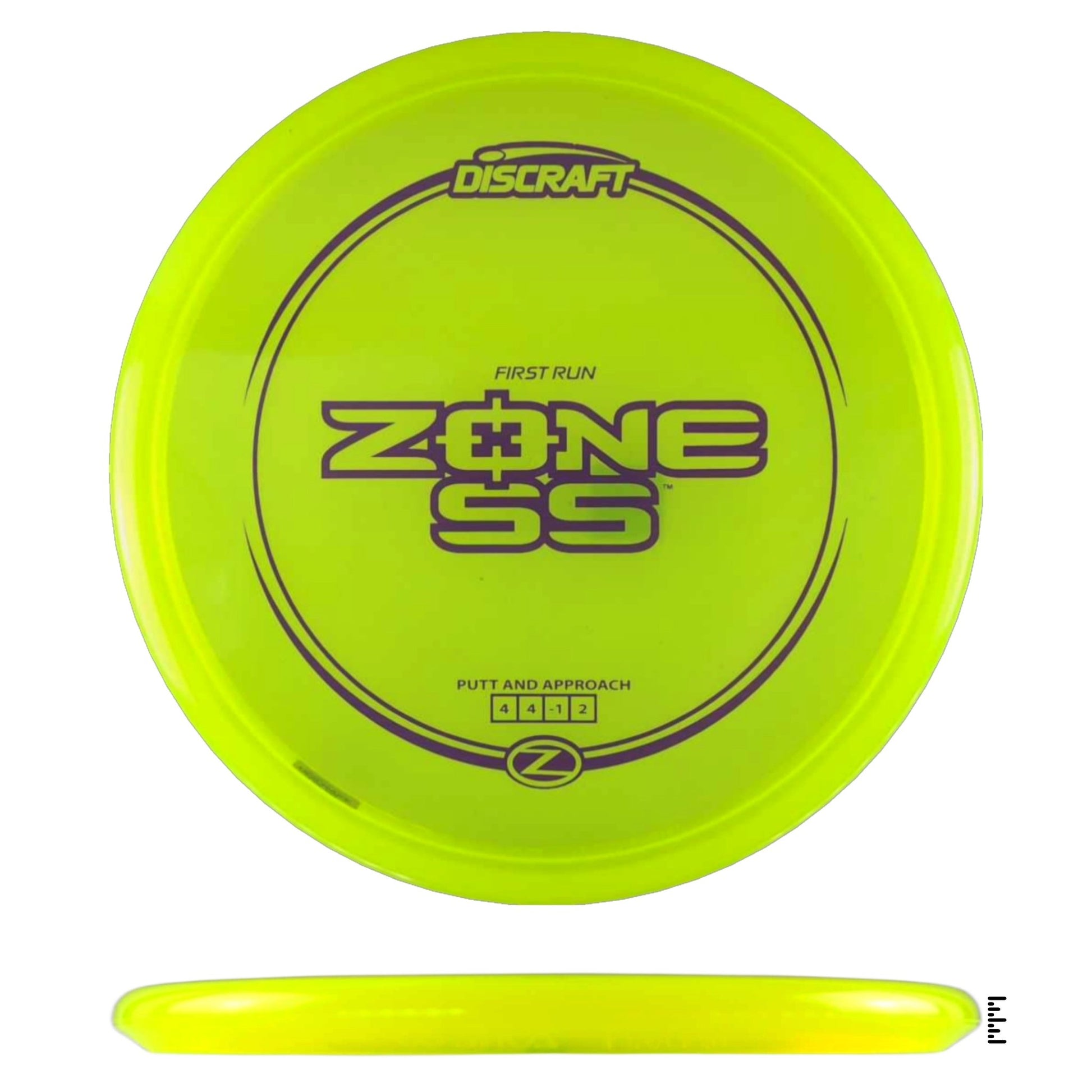 Discraft Z Line Zone SS - First Run - Fluorescent Yellow - Powergrip USA