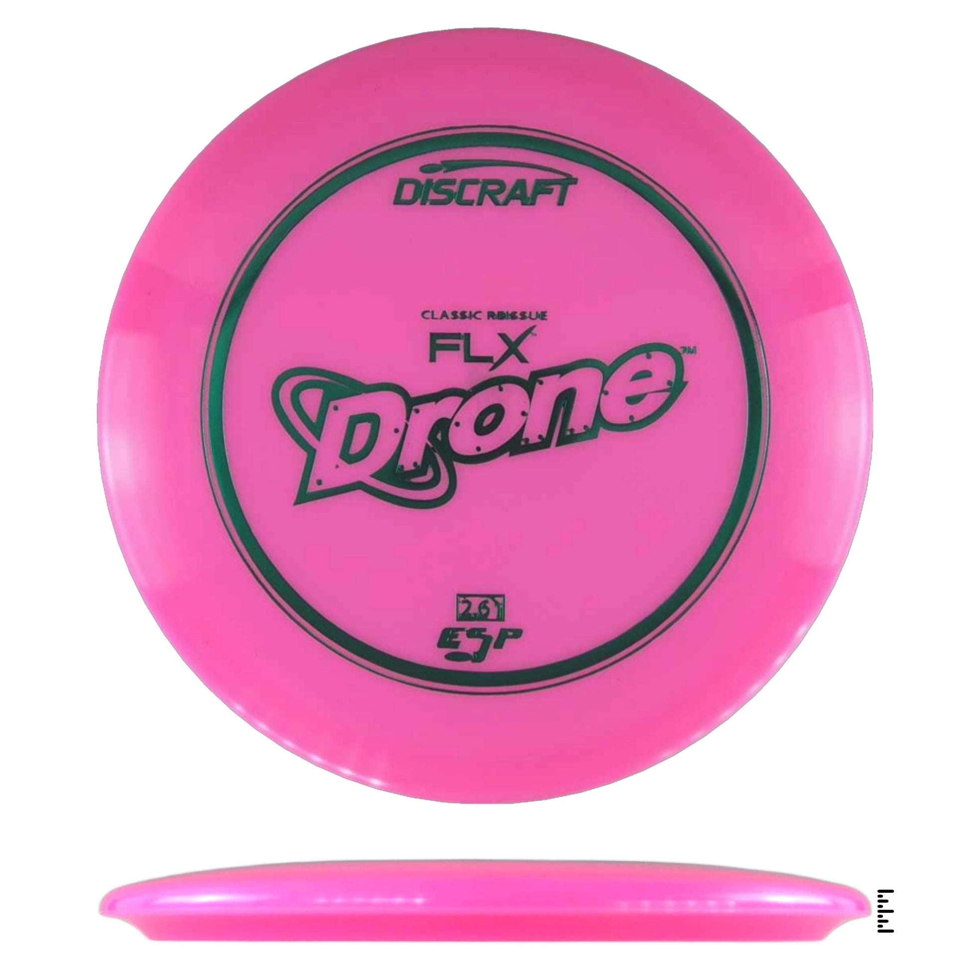Discraft ESP FLX Drone - Classic Reissue - Pink - Powergrip USA