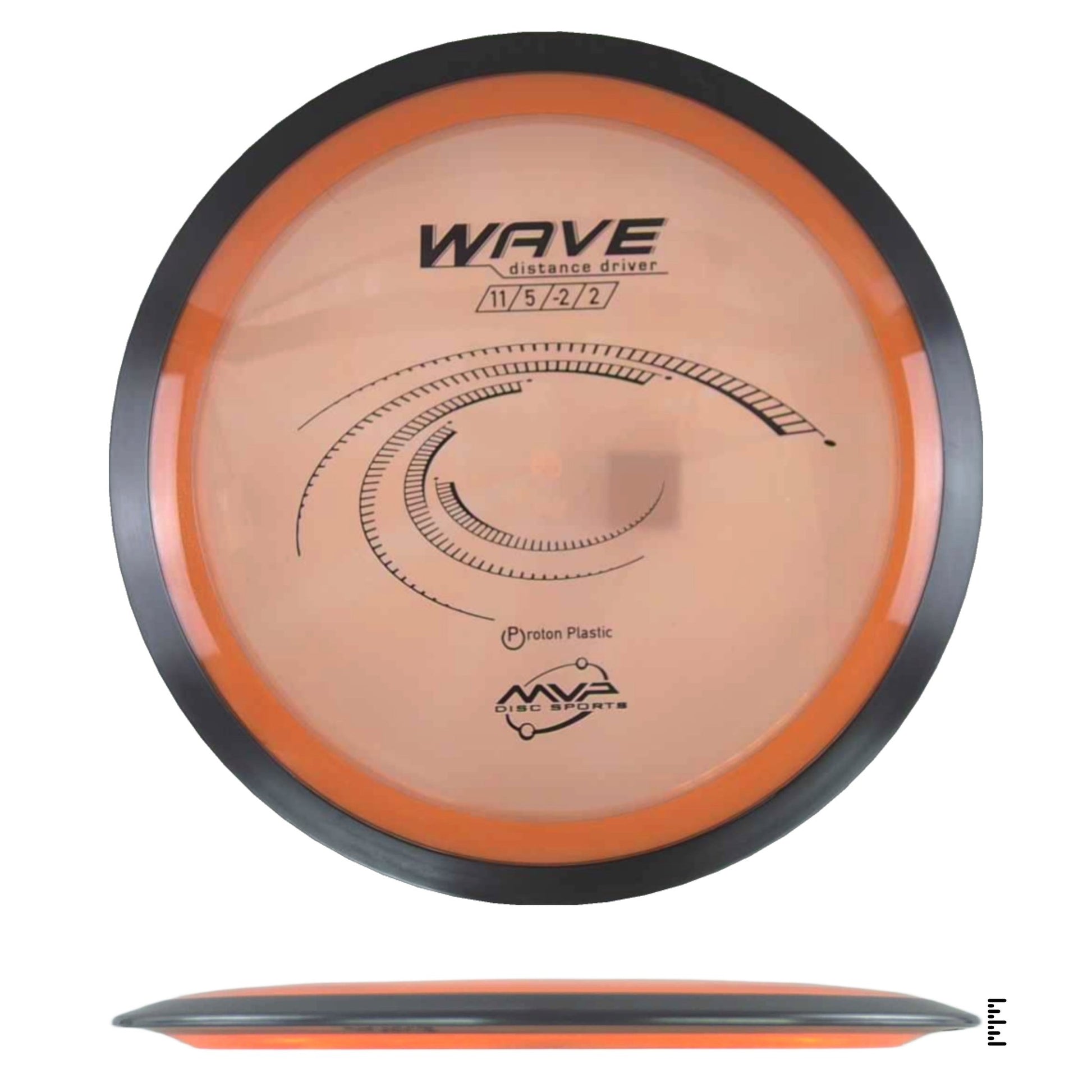 MVP Disc Sports Proton Wave - Light Orange - Powergrip USA