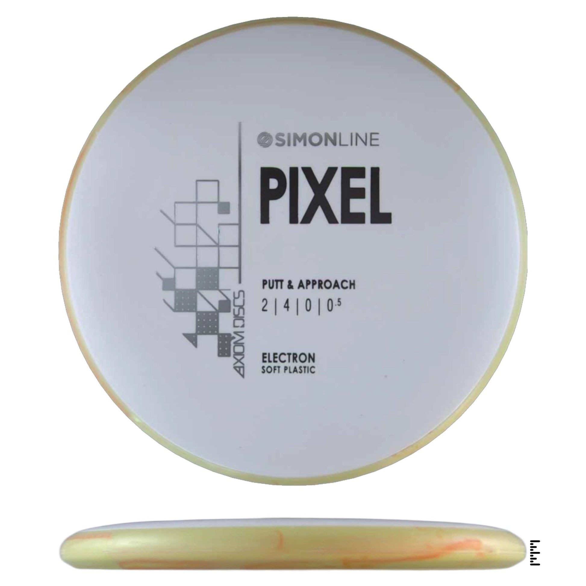 Axiom Discs Simon Line Electron Soft Pixel - White / Sand - Powergrip USA