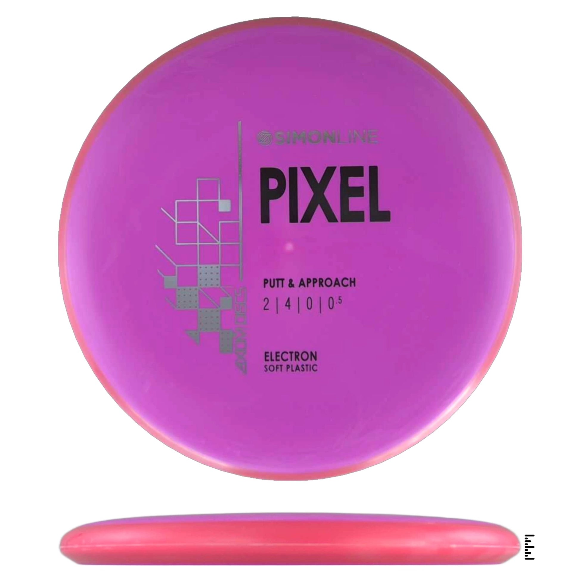 Axiom Discs Simon Line Electron Soft Pixel - Magenta / Red - Powergrip USA