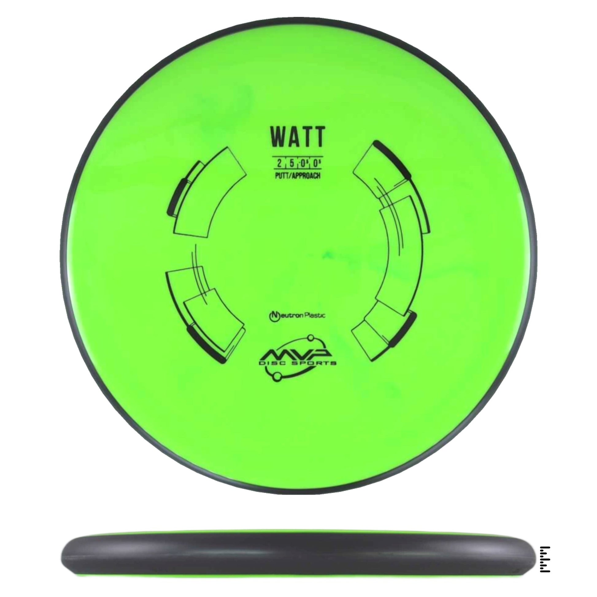 MVP Disc Sports Neutron Watt - Lime - Powergrip USA