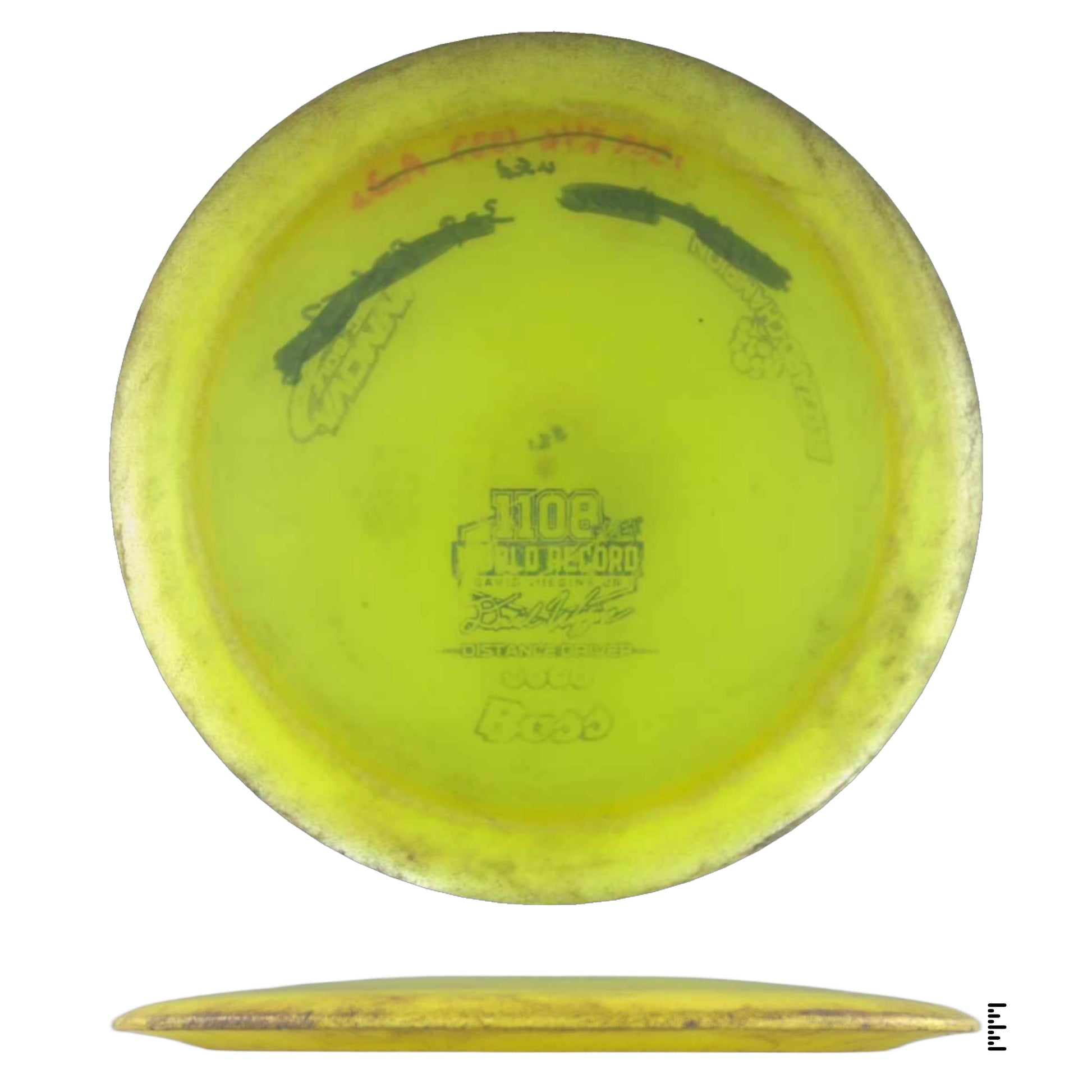 Yellow disc golf disc Wild Record b5970ebf