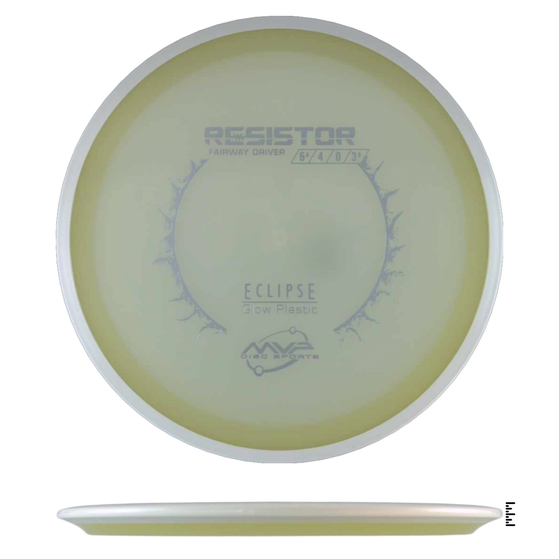 MVP Disc Sports Eclipse Resistor - Glow / White - Powergrip USA