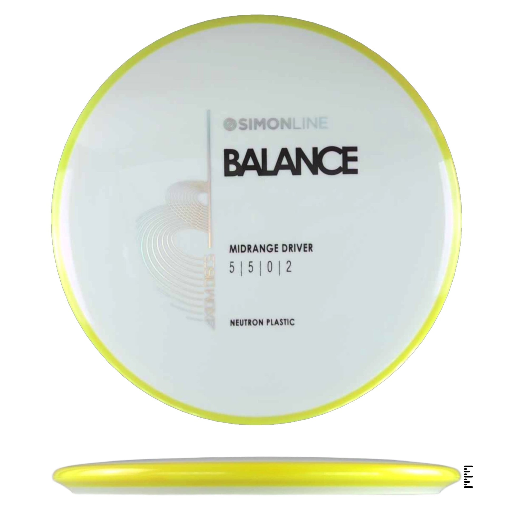Axiom Discs Neutron Balance - White / Yellow - Powergrip USA