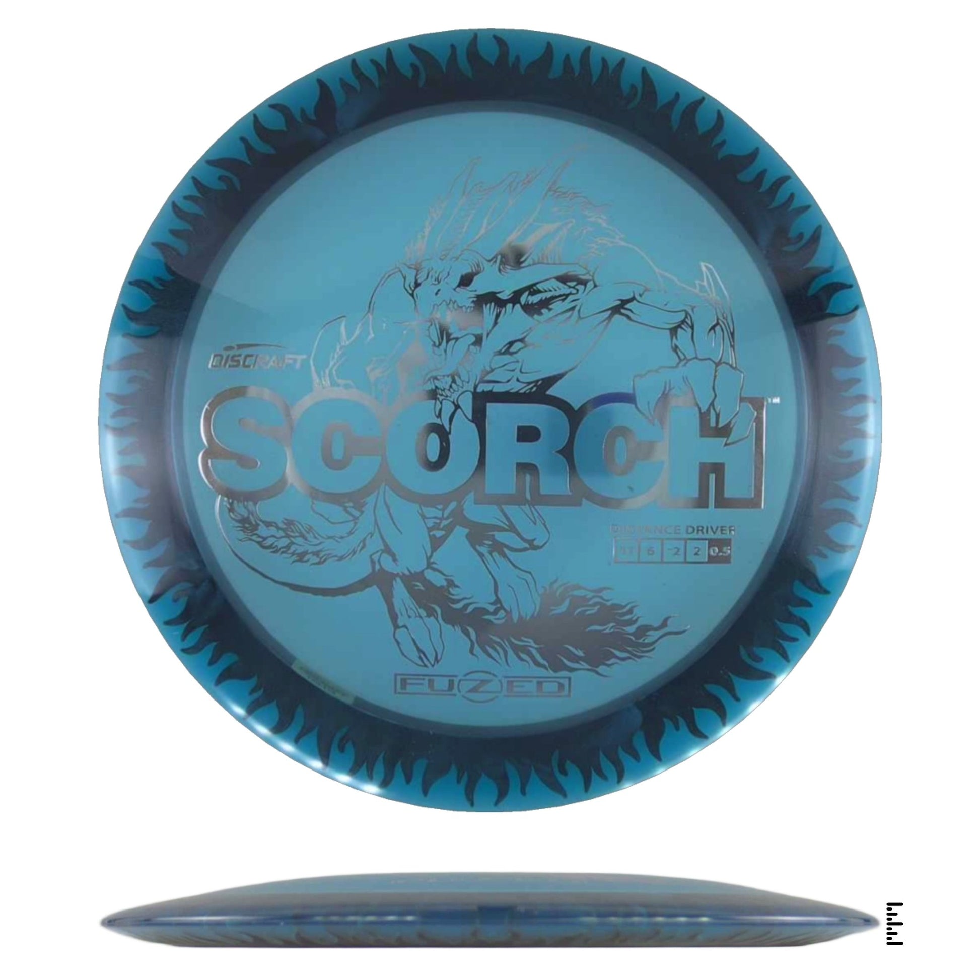 Discraft Fuzed Line Scorch - Blue / Black - Powergrip USA