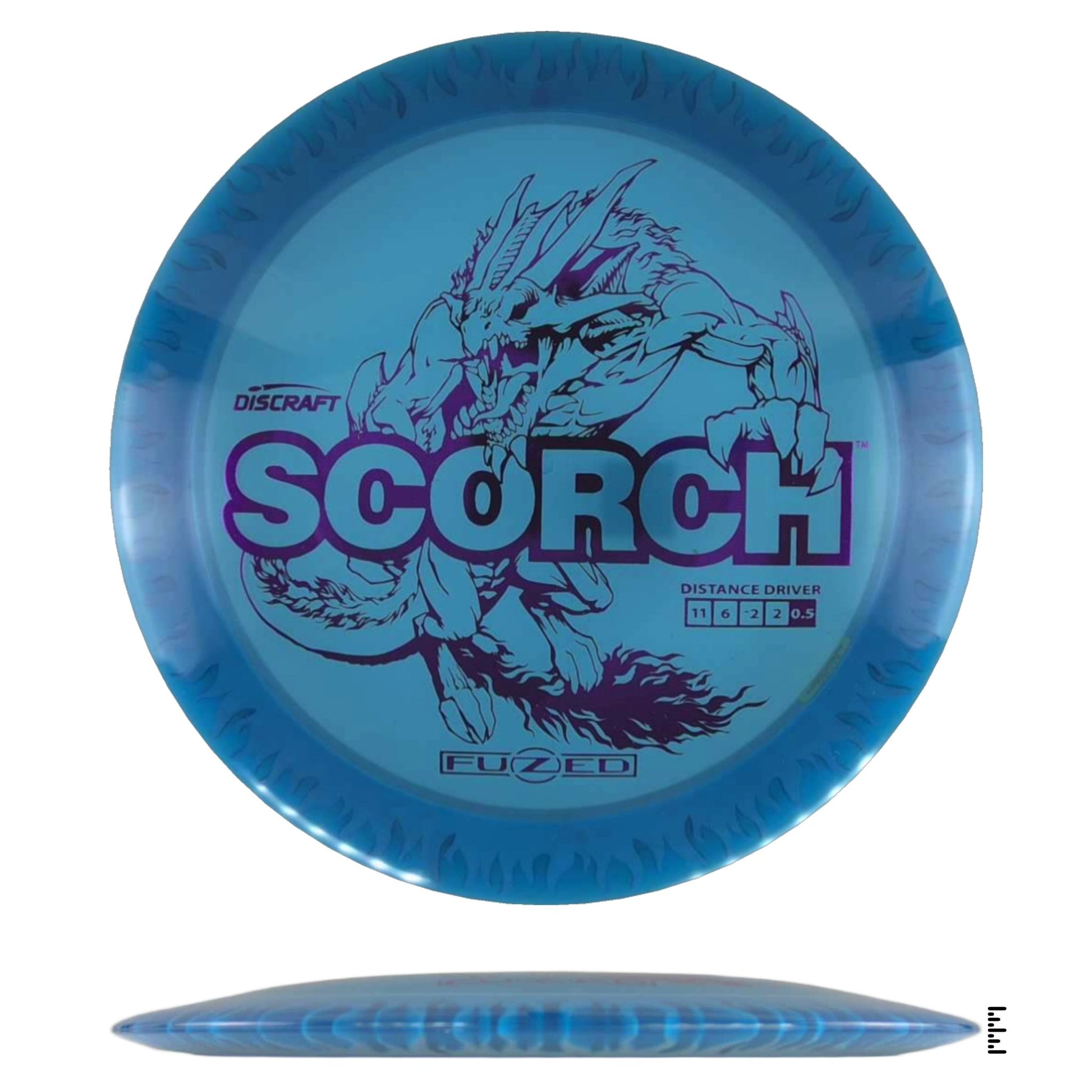 Discraft Fuzed Line Scorch - Blue / Light Blue - Powergrip USA