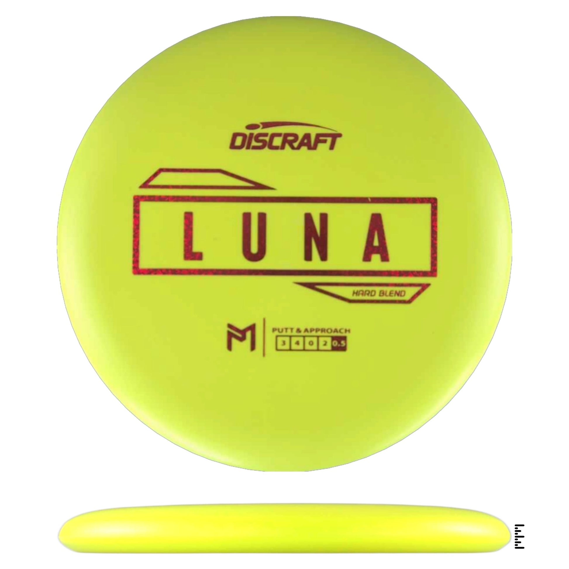 Discraft Putter Line Hard Luna - Yellow - Powergrip USA