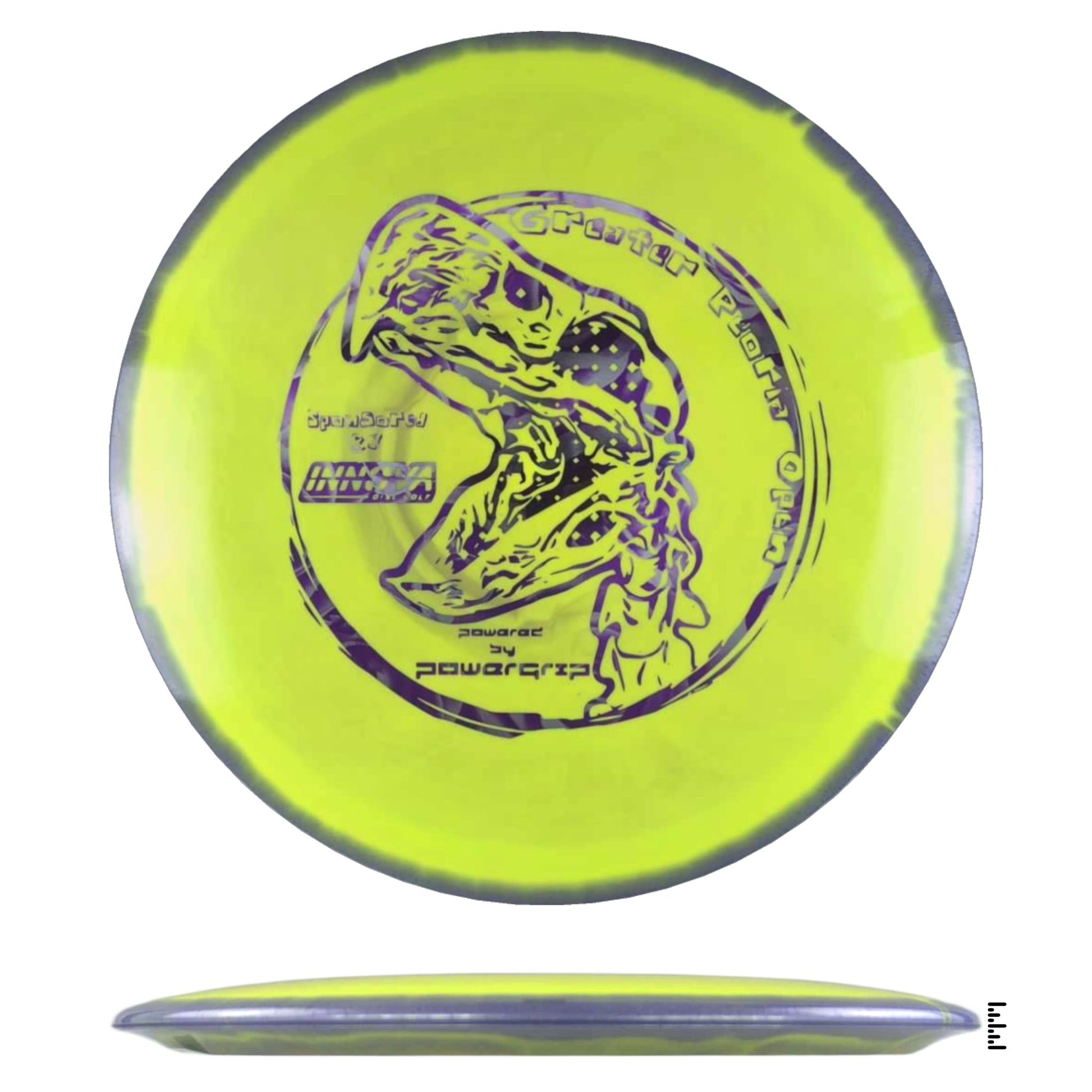 Innova Halo TeeBird3 - 2024 Greater Peoria Open - Yellow / Violet - Powergrip USA