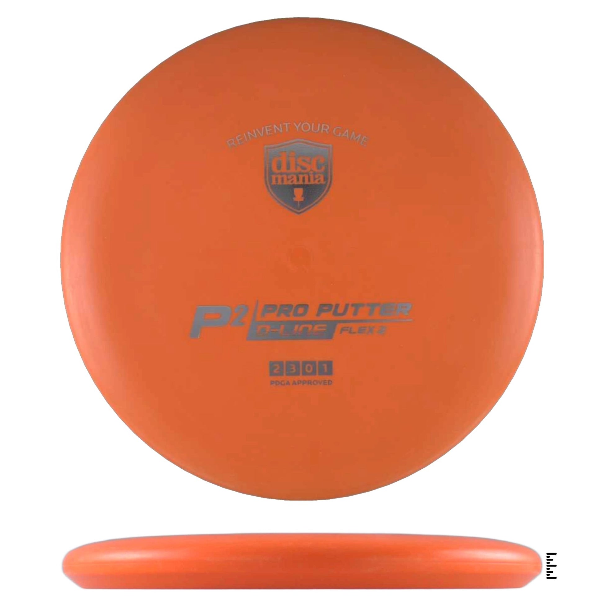 Discmania D - Line Flex 2 P2 Sky God Mini Stamp - Orange - Powergrip USA
