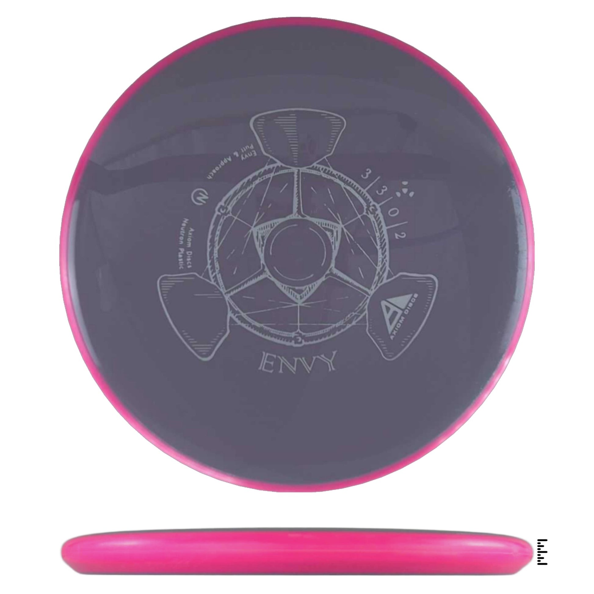 Axiom Discs Neutron Envy - Gray / Magenta - Powergrip USA