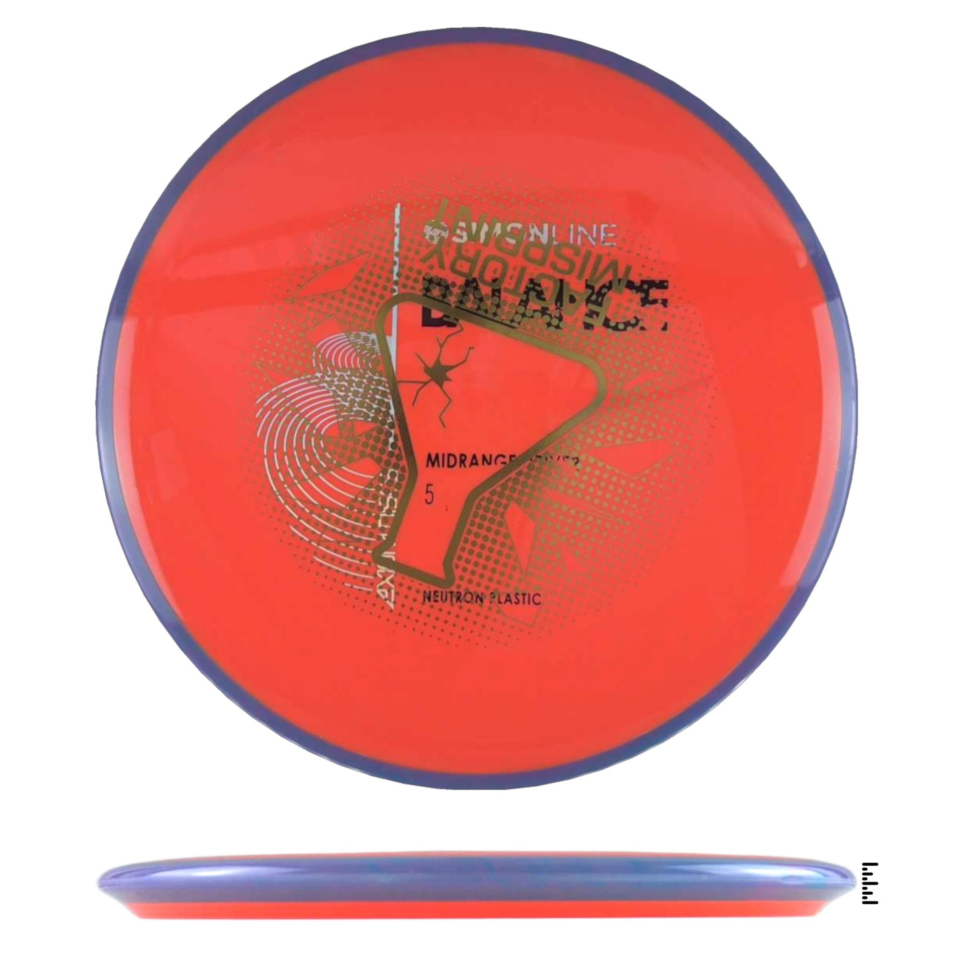 Axiom Discs Neutron Balance Factory Misprint - Orange / Violet - Powergrip USA