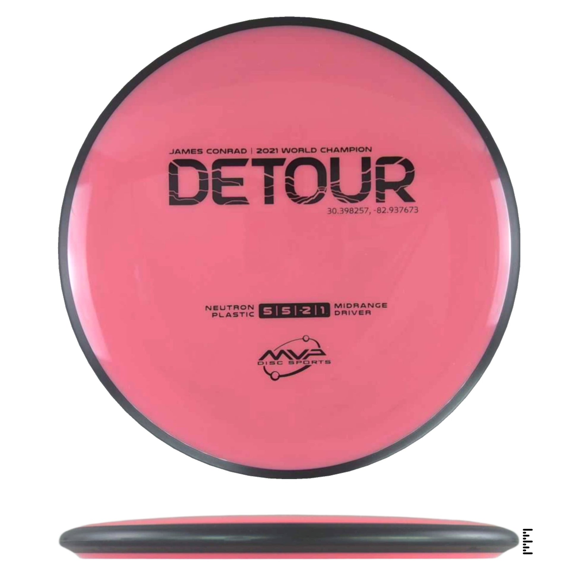 MVP Disc Sports Neutron Detour - Pink - Powergrip USA