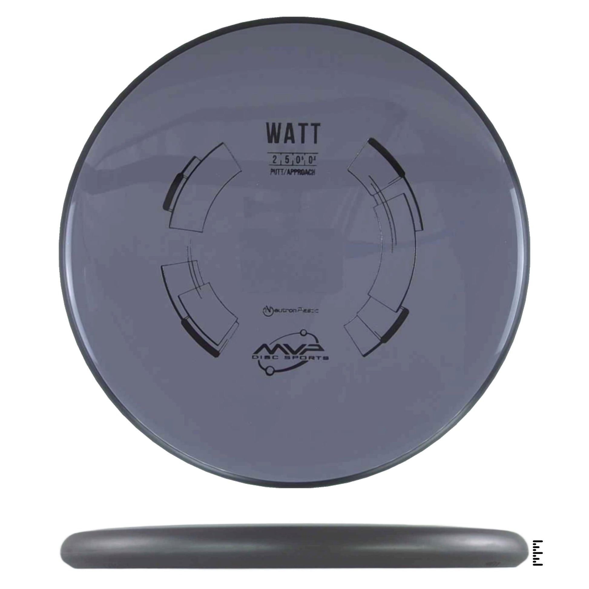 MVP Disc Sports Neutron Watt - Gray - Powergrip USA