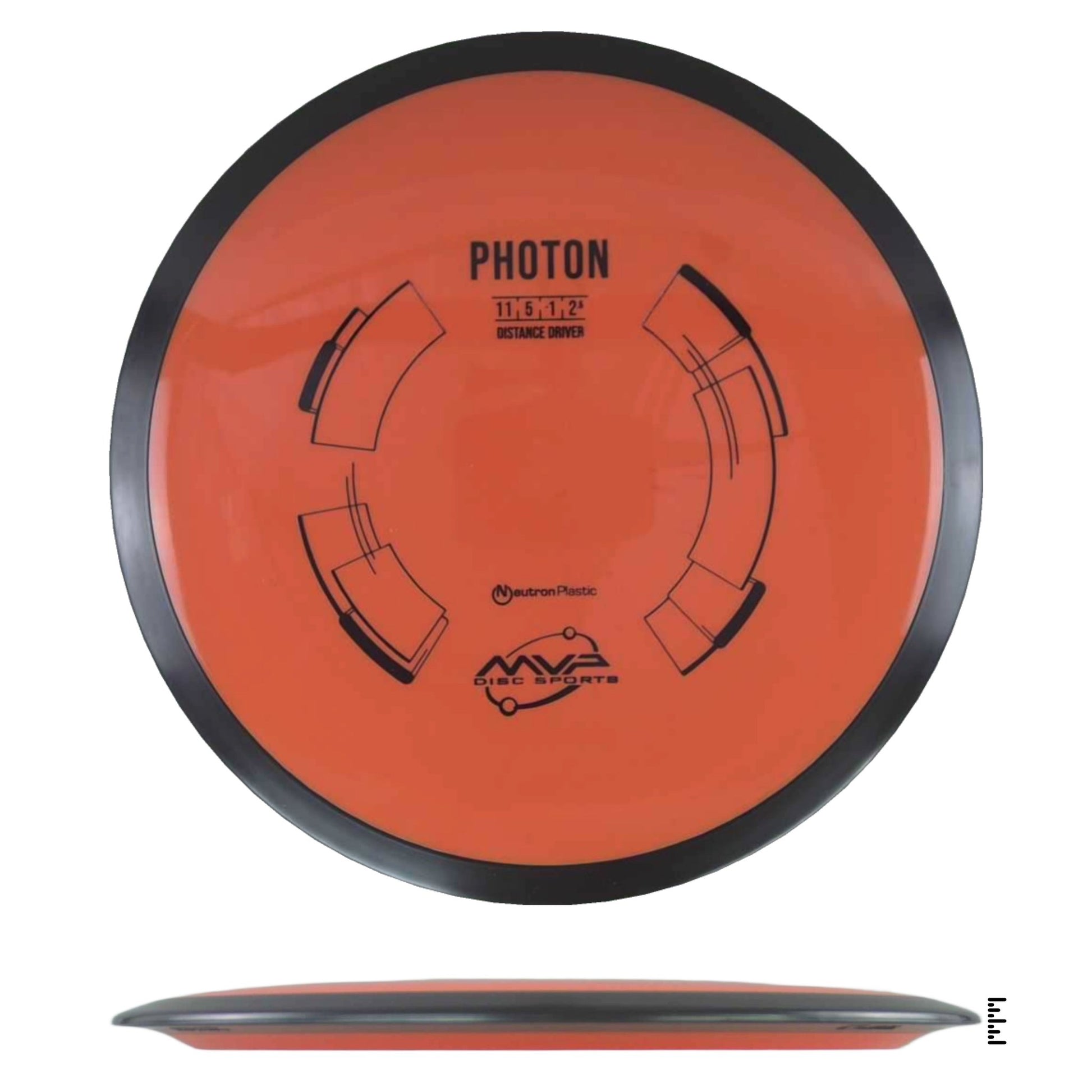MVP Disc Sports Neutron Photon - Dark Orange - Powergrip USA
