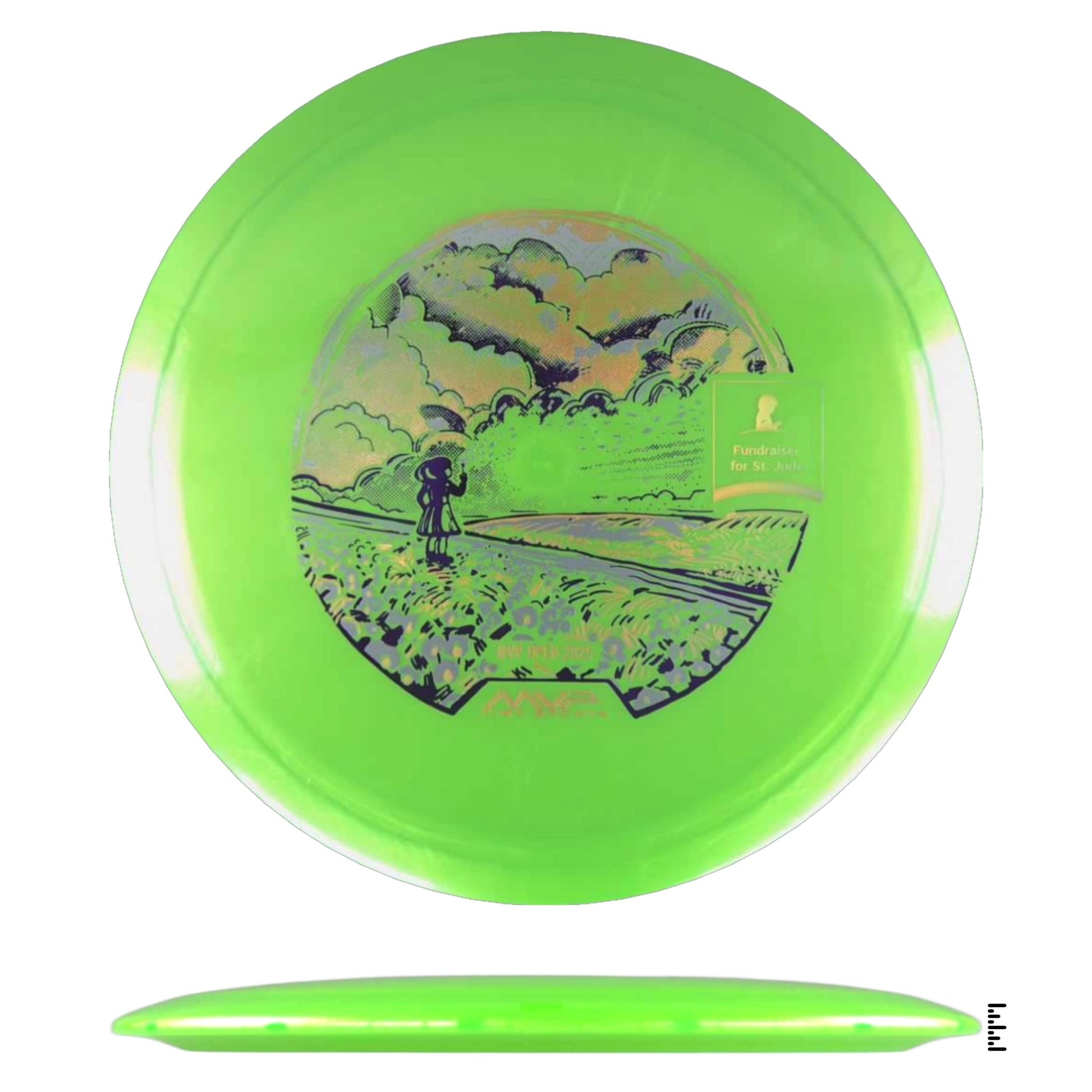 Streamline Discs Plasma Shift - Special Edition St. Jude Fundraiser - Lime - Powergrip USA