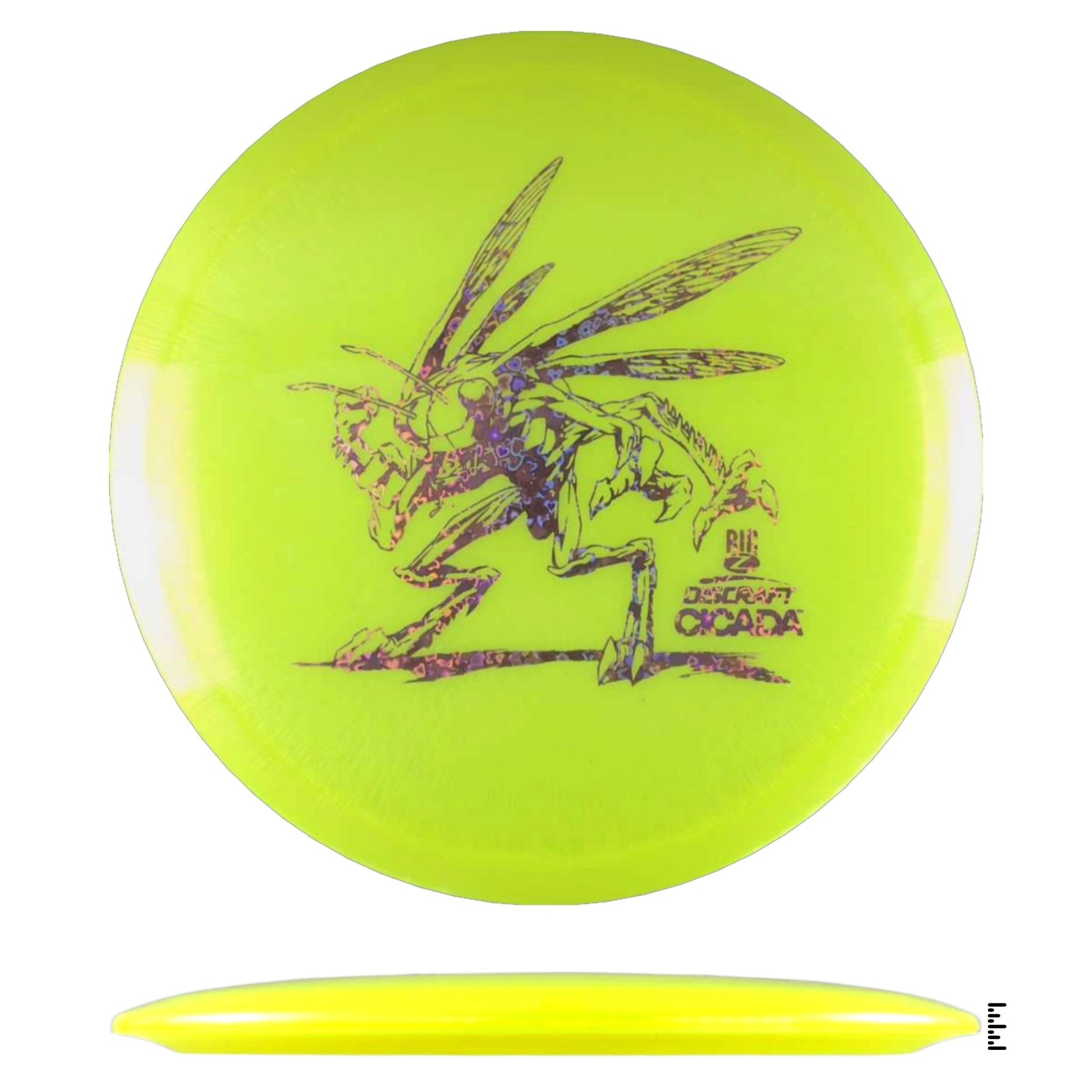 Discraft Big Z Cicada - Fluorescent Yellow - Powergrip USA