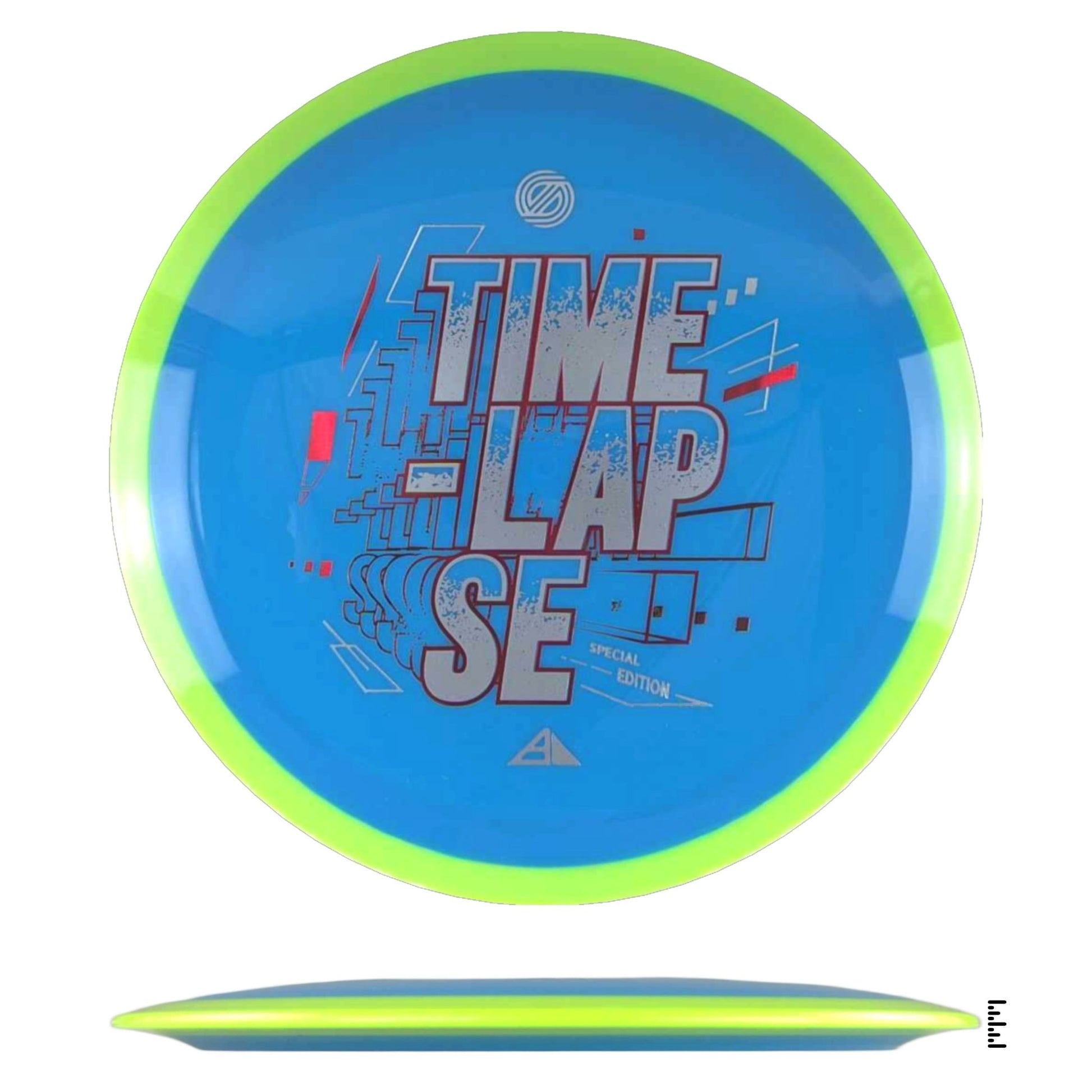 Axiom Discs Simon Line Neutron Time - Lapse Special Edition - Sky Blue / Fluorescent Yellow - Powergrip USA