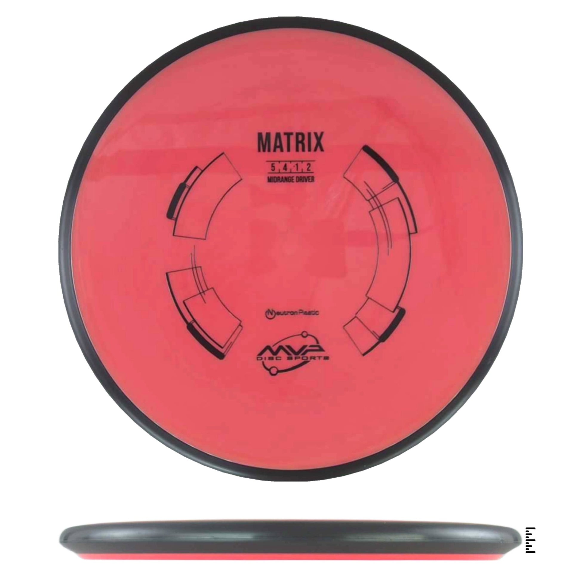 MVP Disc Sports Neutron Matrix - Light Red - Powergrip USA