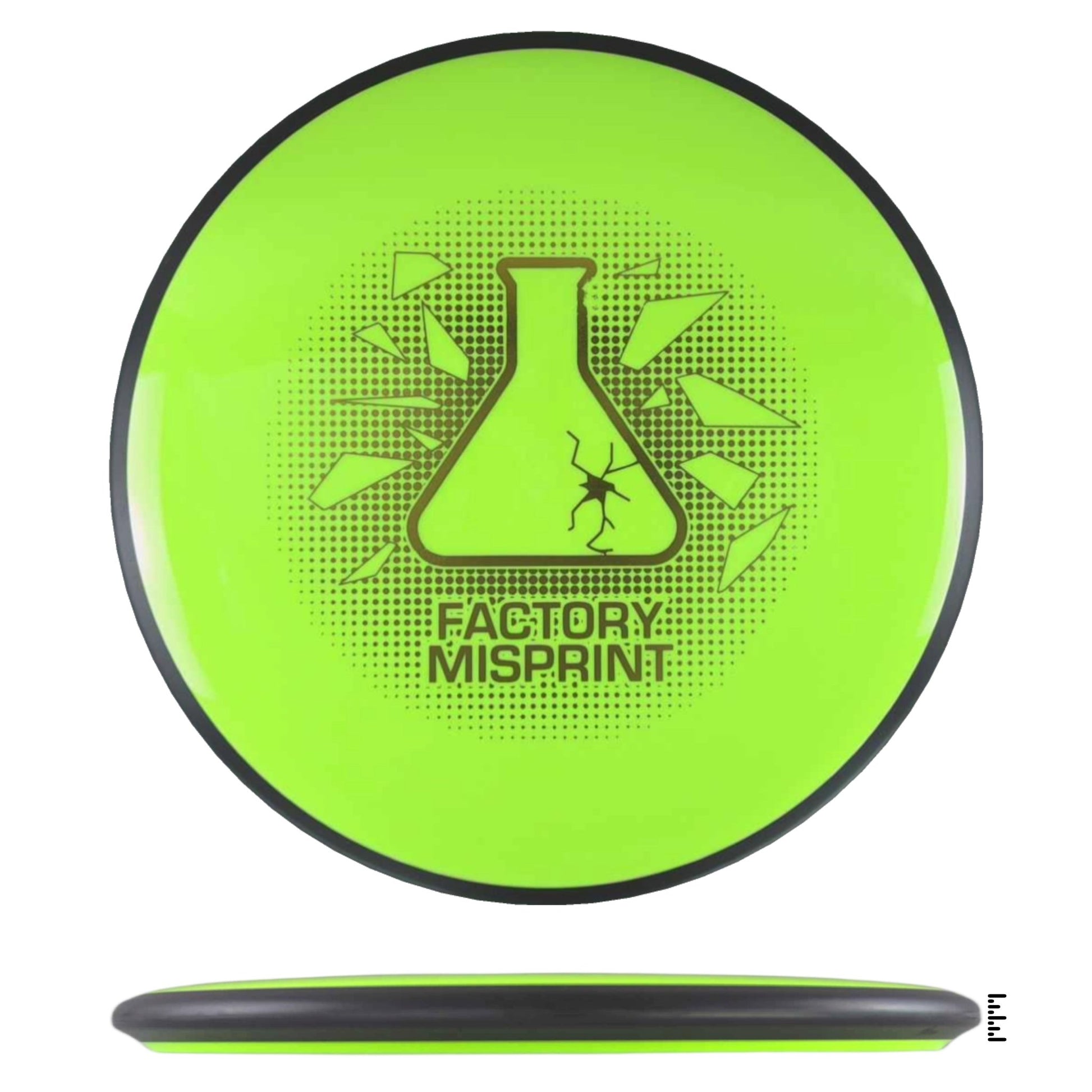 MVP Disc Sports Neutron Detour Factory Misprint - Fluorescent Yellow - Powergrip USA