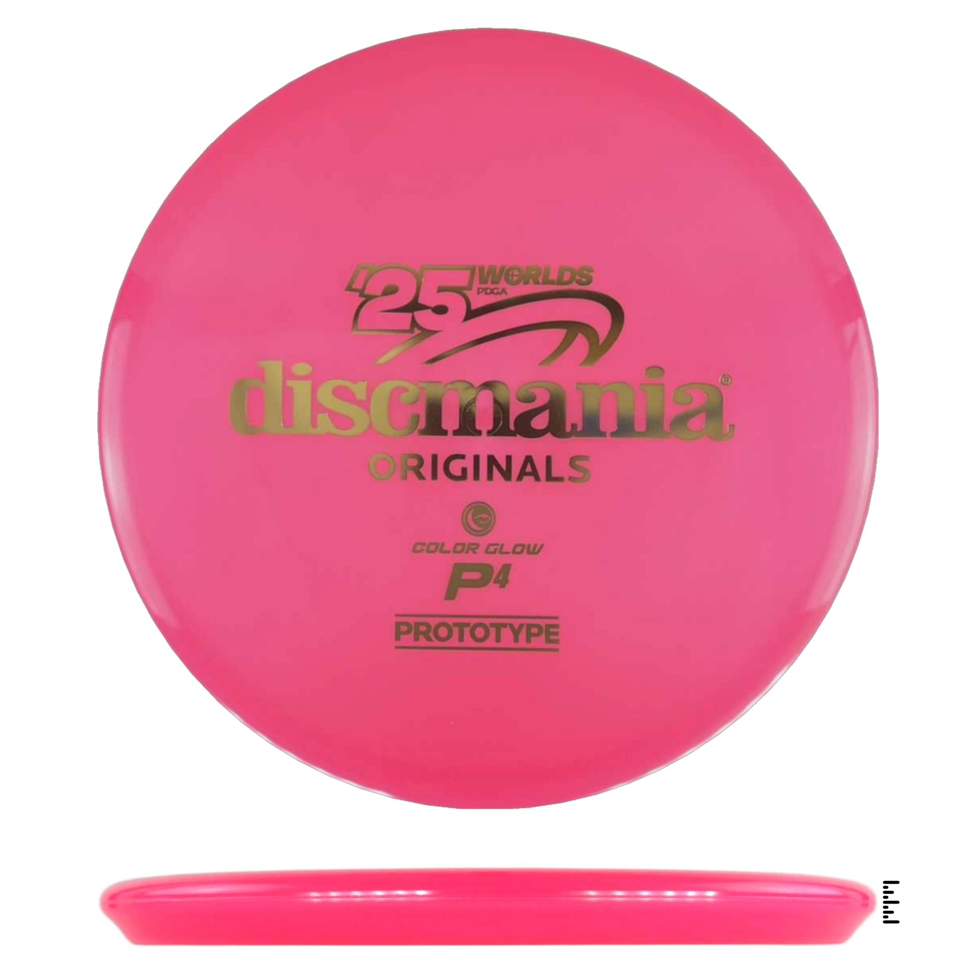 Color Glow C - Line P4 Prototype 2025 Worlds - Hot Pink - Powergrip USA
