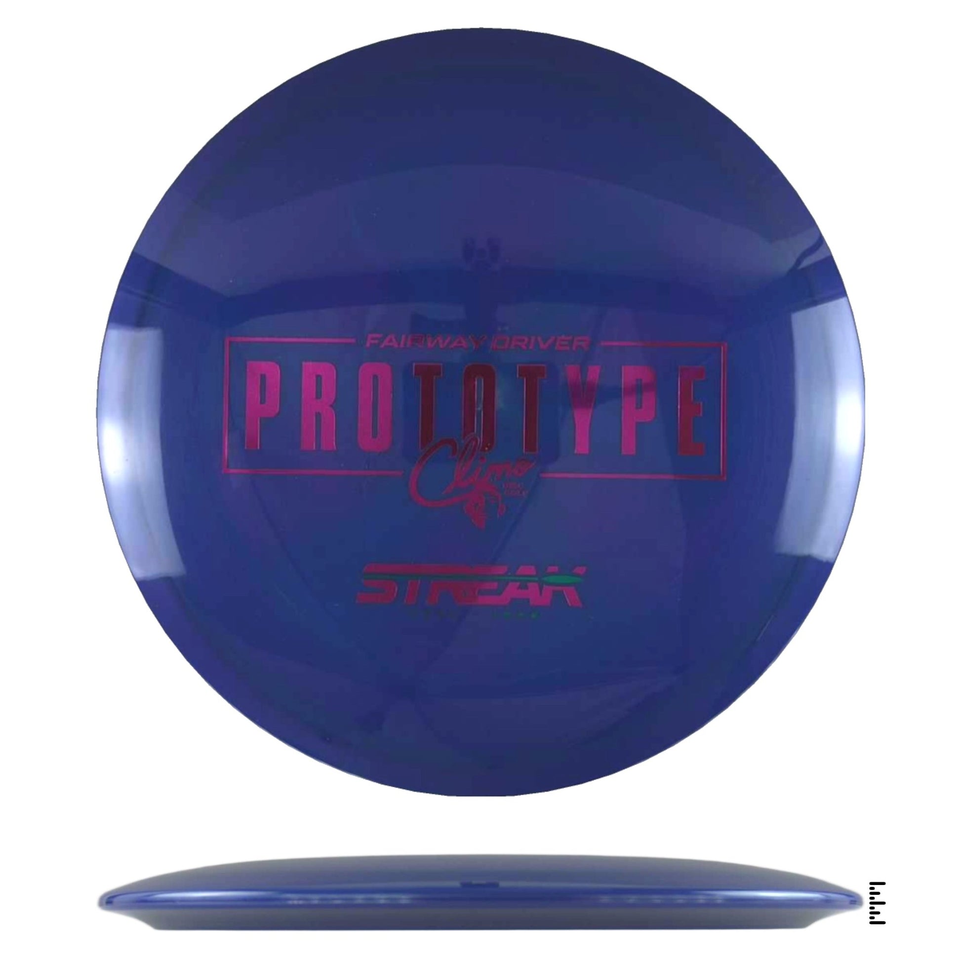 Climo Disc Golf Signature Line Streak Prototpye - Dark Blue - Powergrip USA
