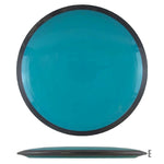 Teal disc golf disc