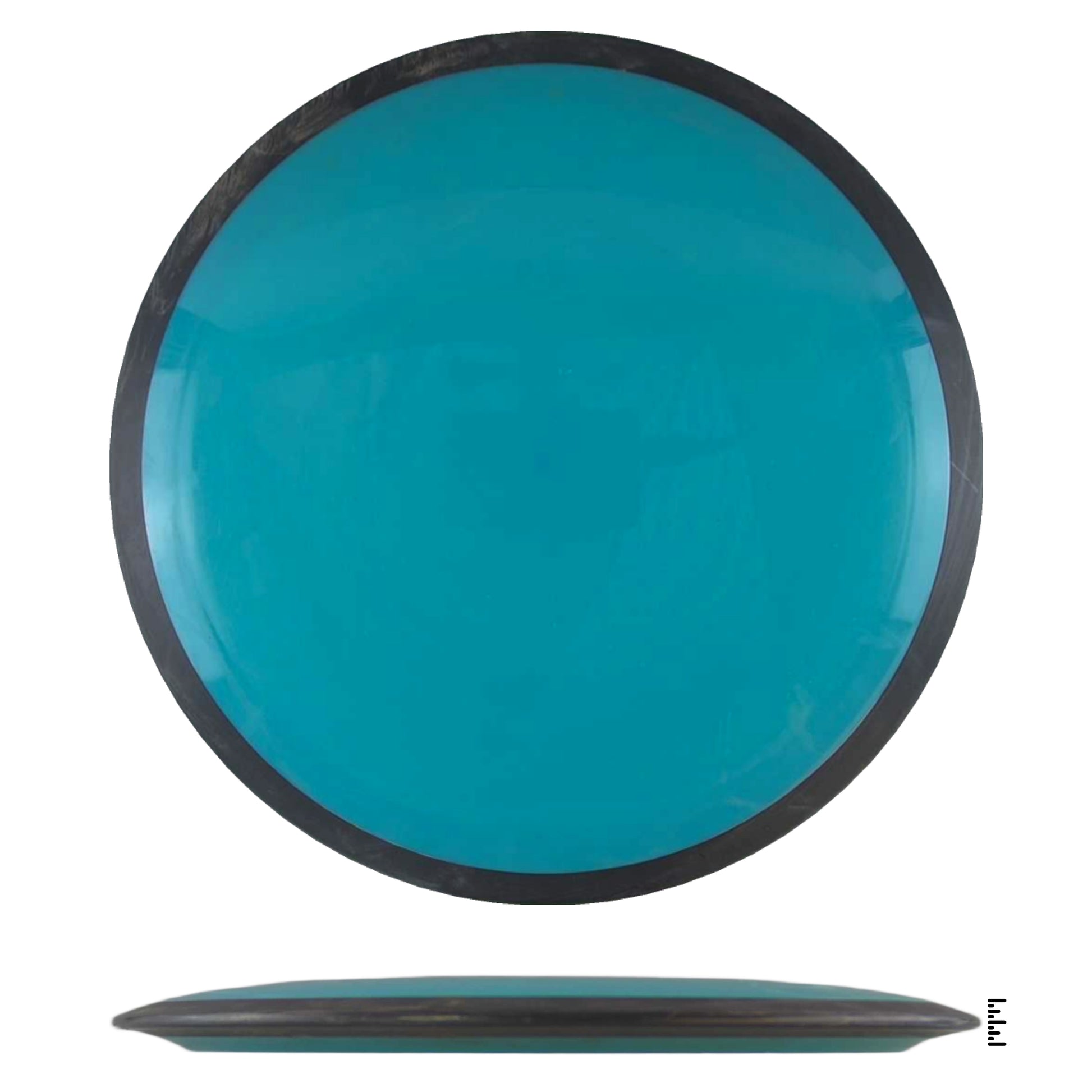 Teal disc golf disc