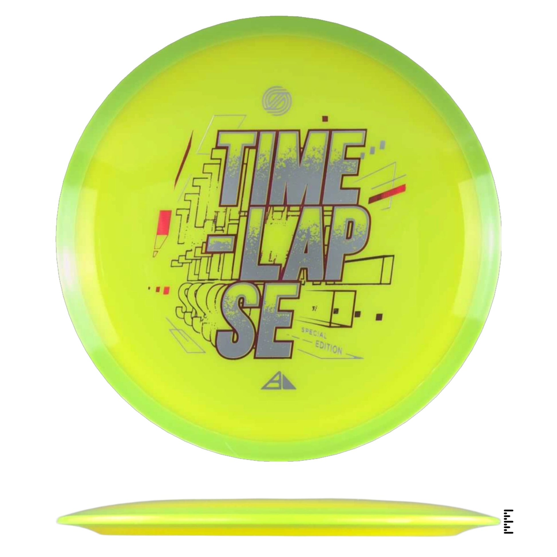 Axiom Discs Simon Line Neutron Time - Lapse Special Edition - Yellow / Fluorescent Yellow - Powergrip USA