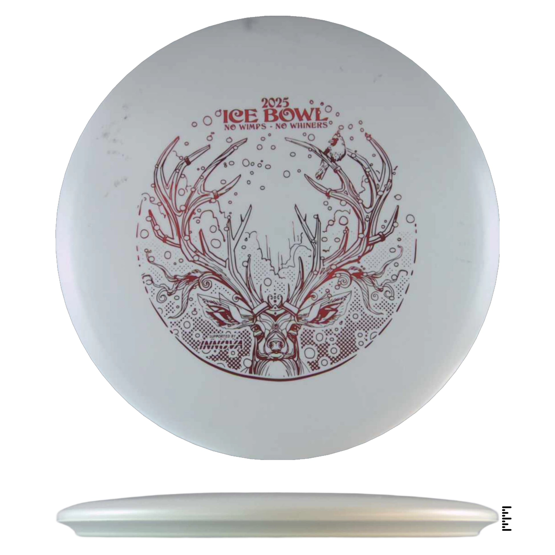 2025 Ice Bowl disc golf disc with deer graphic