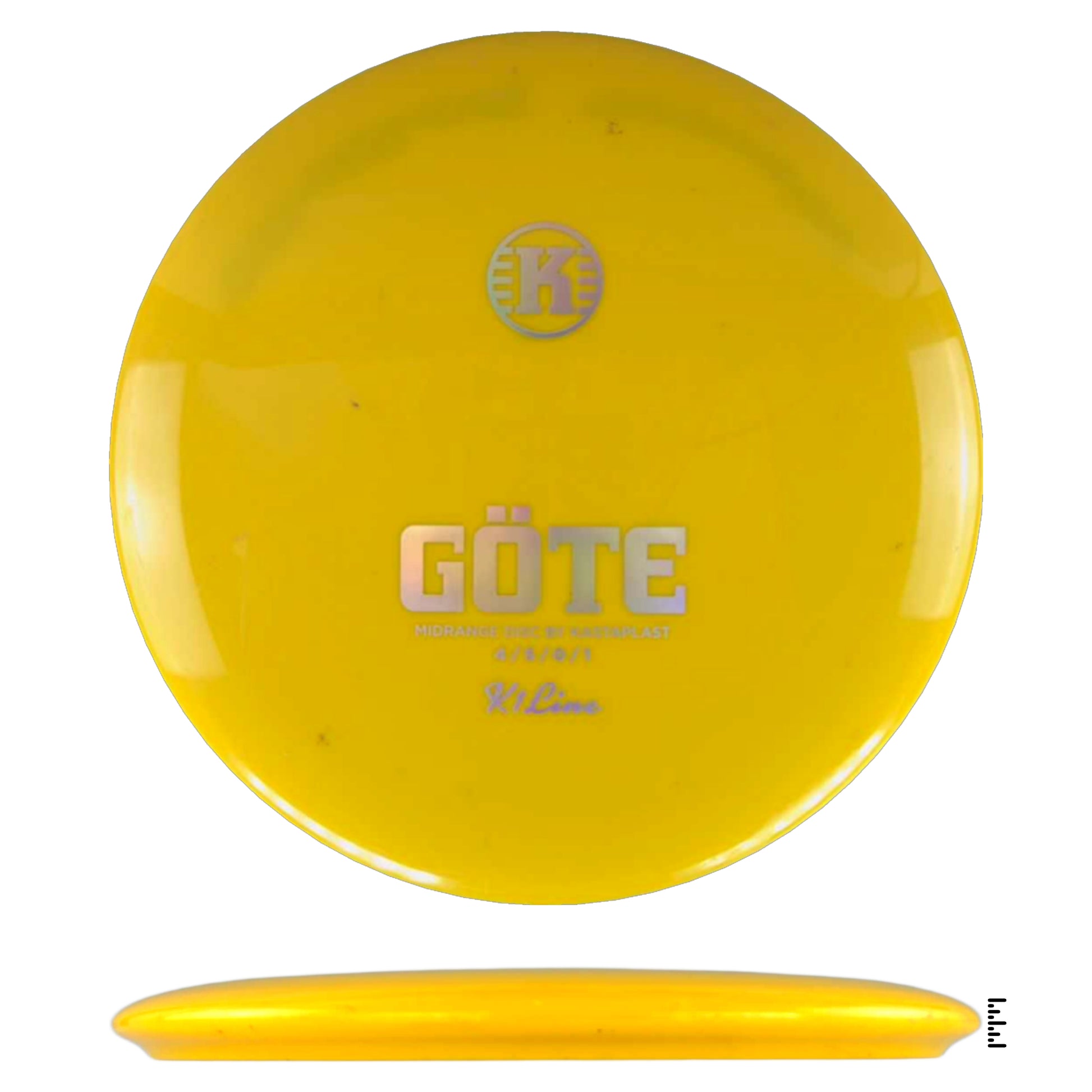Yellow disc golf disc GOTE (c2f4a653)