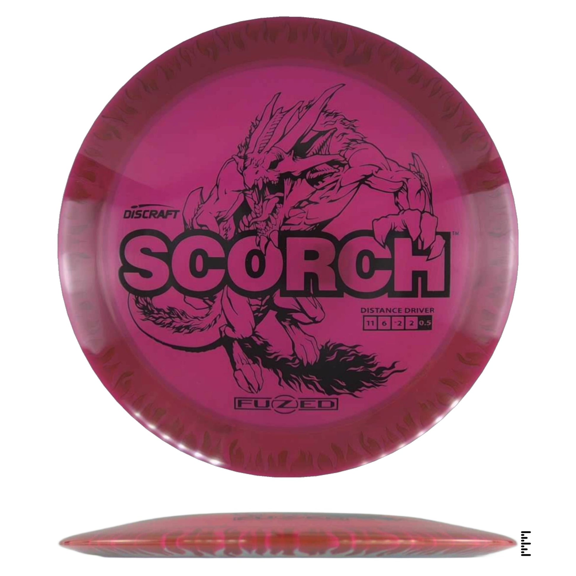Discraft Fuzed Line Scorch - Pink / Silver - Powergrip USA