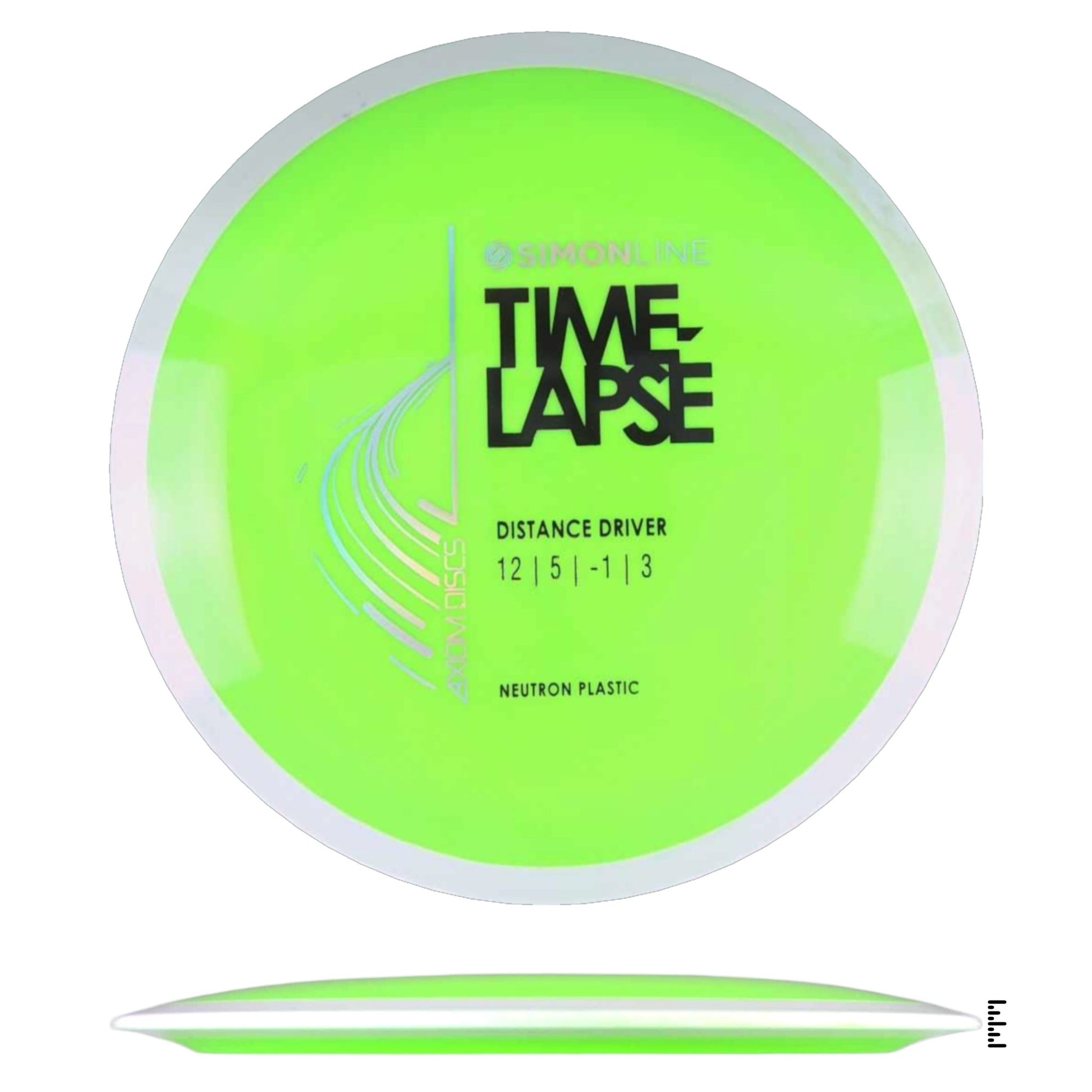 Axiom Discs Simon Line Neutron Time - Lapse - Lime / White - Powergrip USA