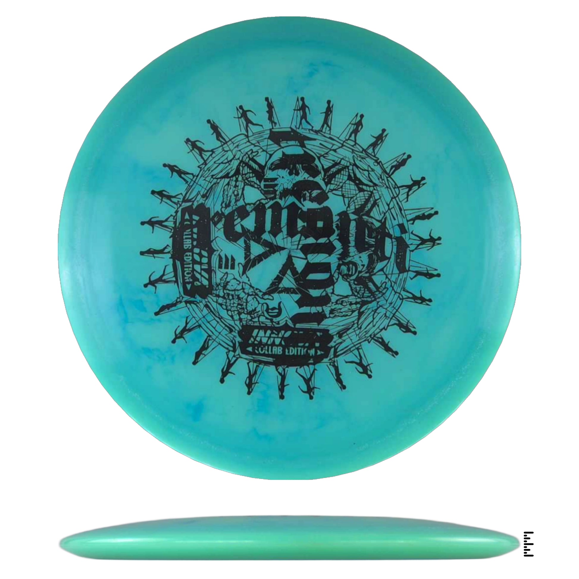 Blue Innova disc golf disc