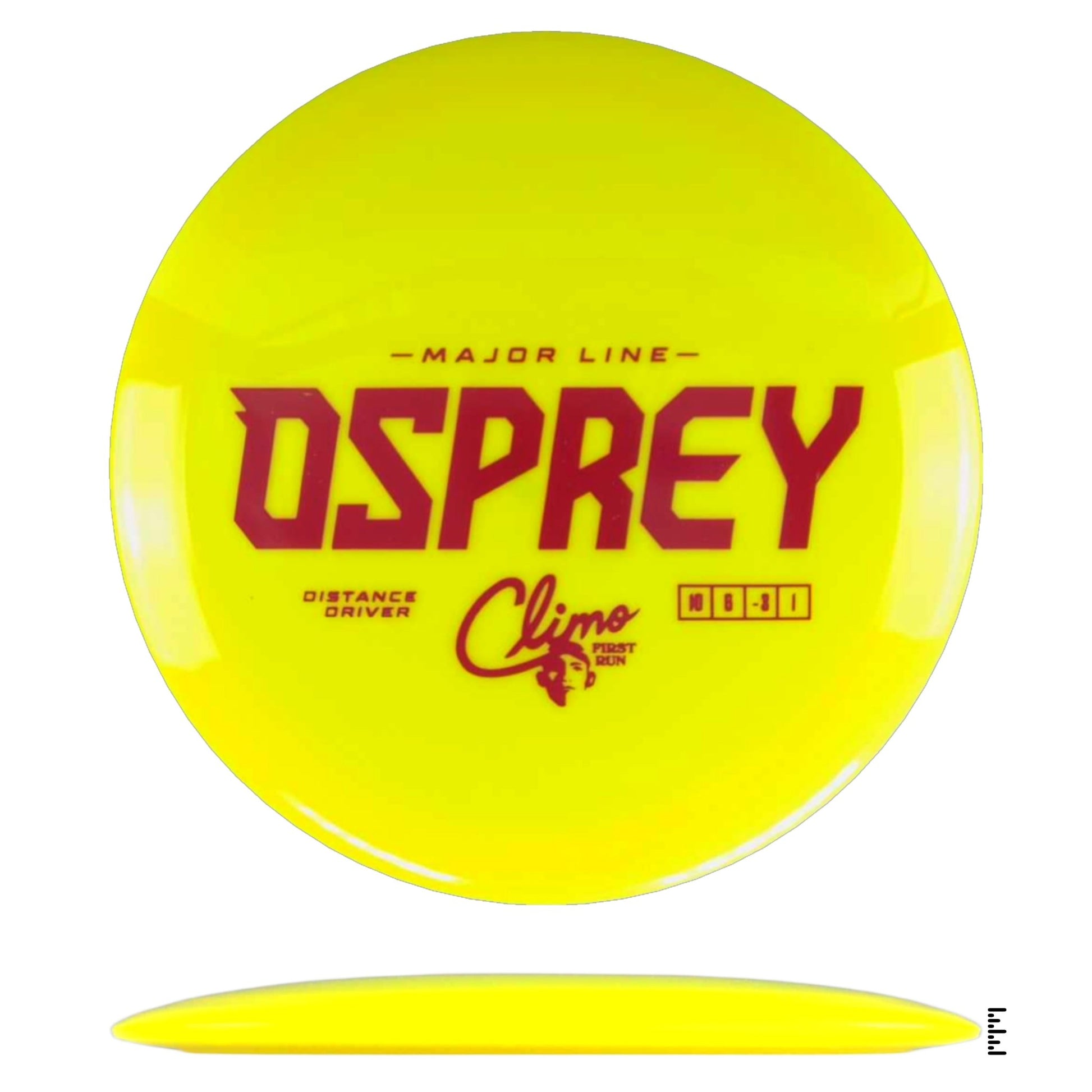 Climo Disc Golf Major Line Osprey First Run - Yellow - Powergrip USA