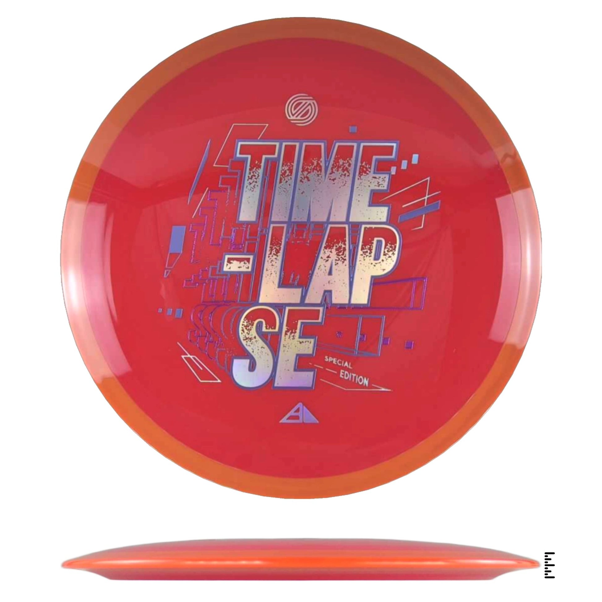 Axiom Discs Simon Line Neutron Time - Lapse Special Edition - Red / Orange - Powergrip USA